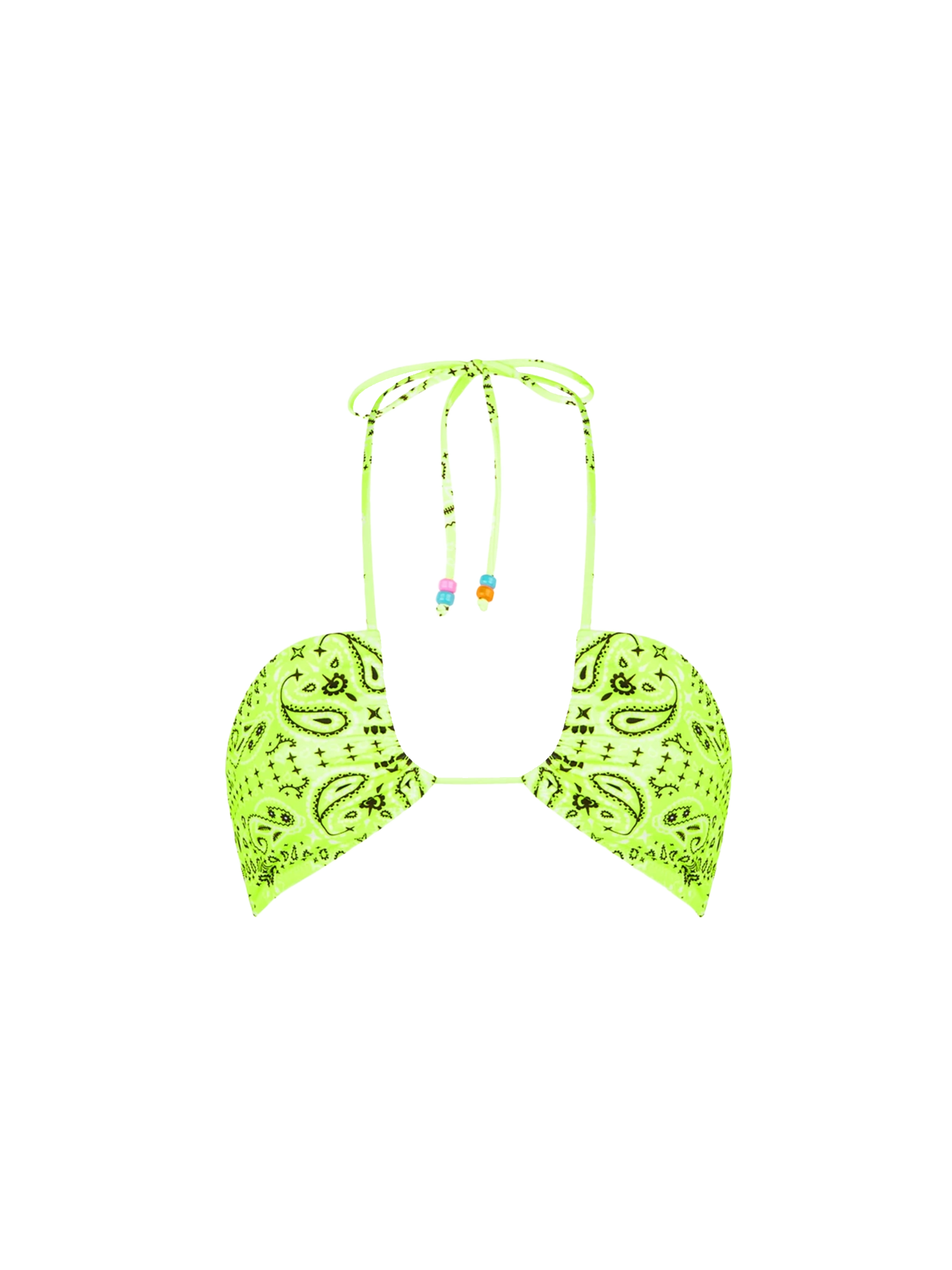 mc2-saint-barth-top-a-fascia-donna-bandana-giallo-fluo image 1
