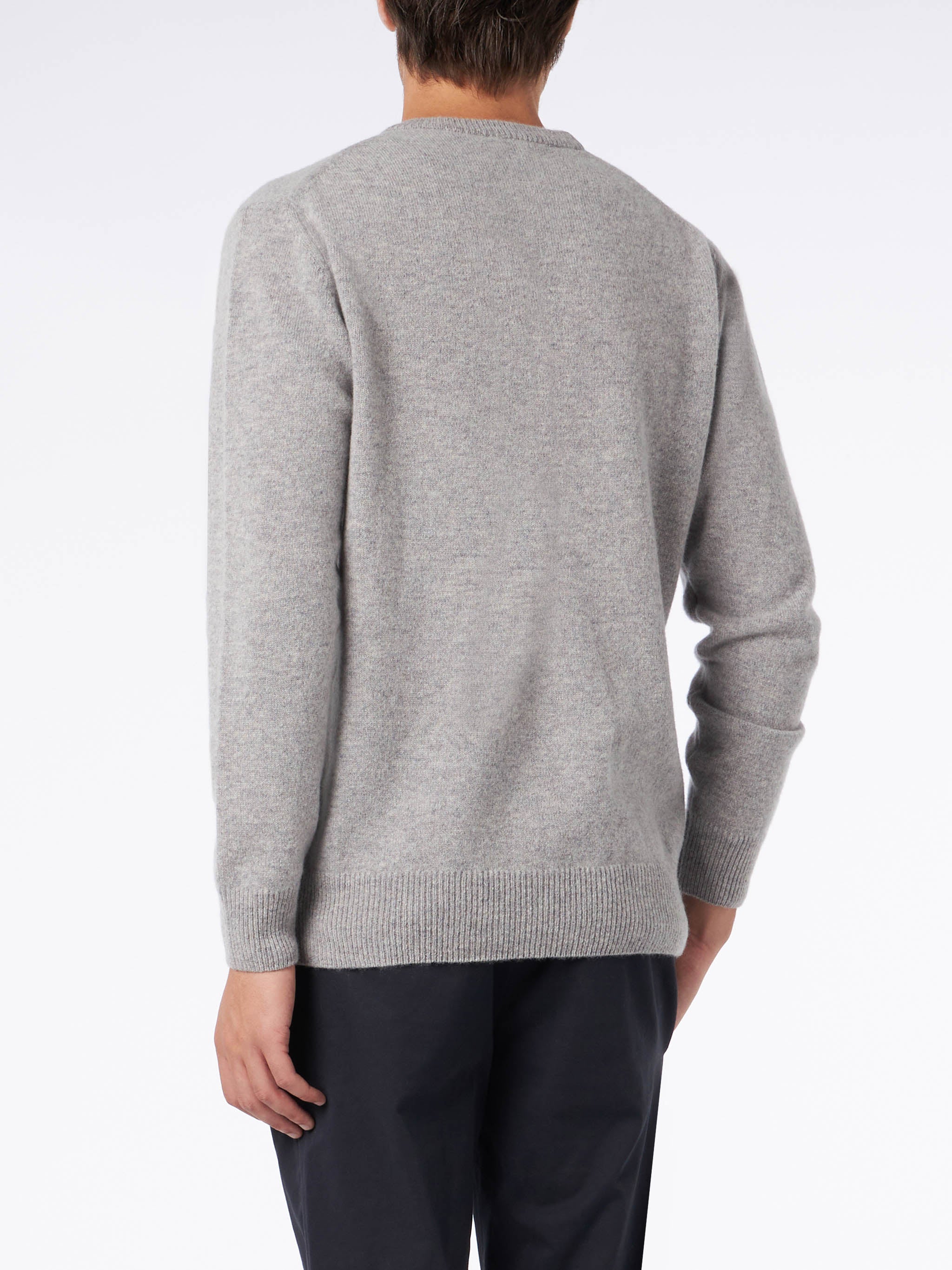 mc2-saint-barth-heron-maglia-uomo-lana-grigio-melange-st-barth image 3