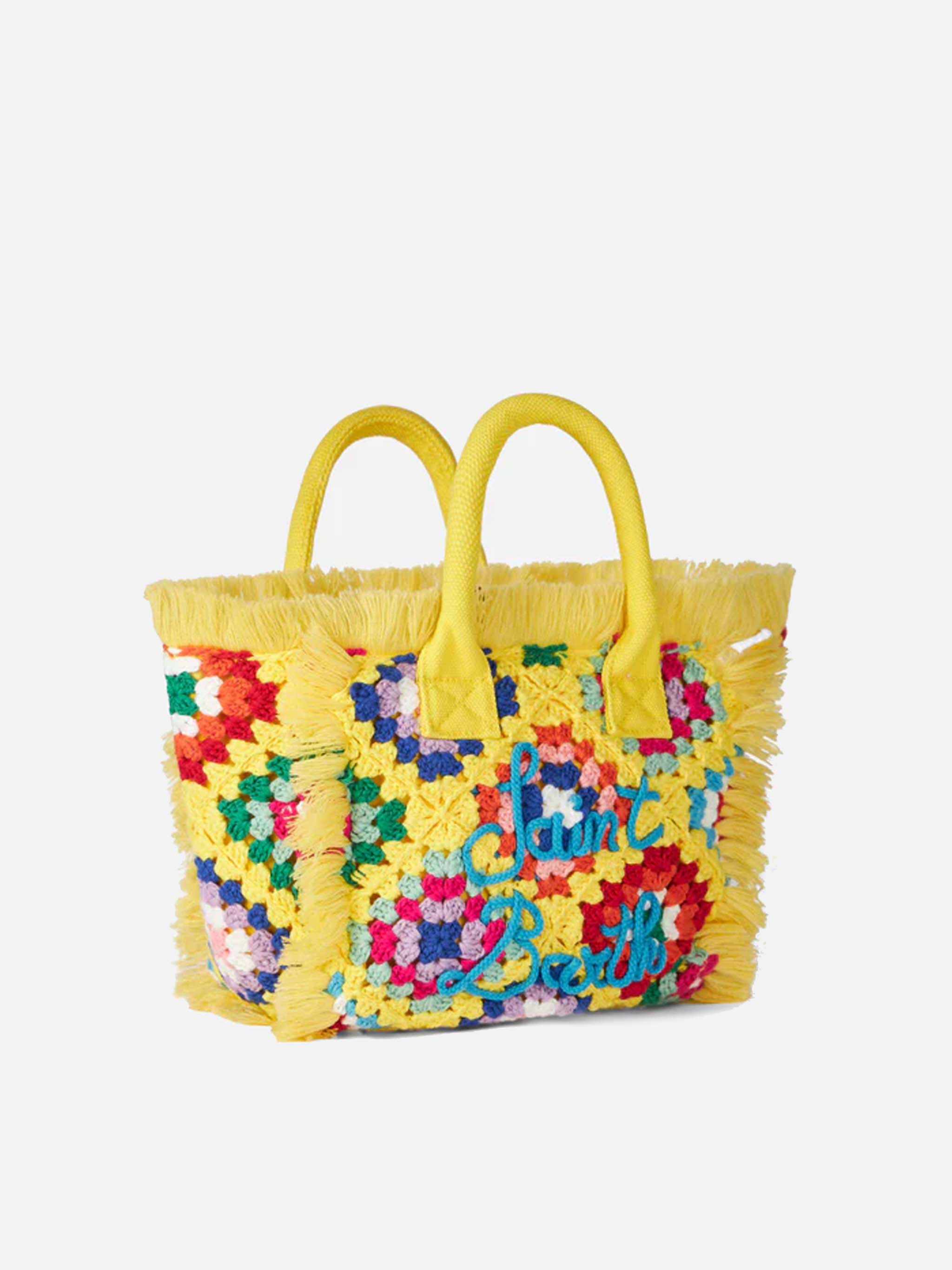 mc2-saint-barth-borsa-colette-all-uncinetto-con-frange-in-cotone-gialla image 3