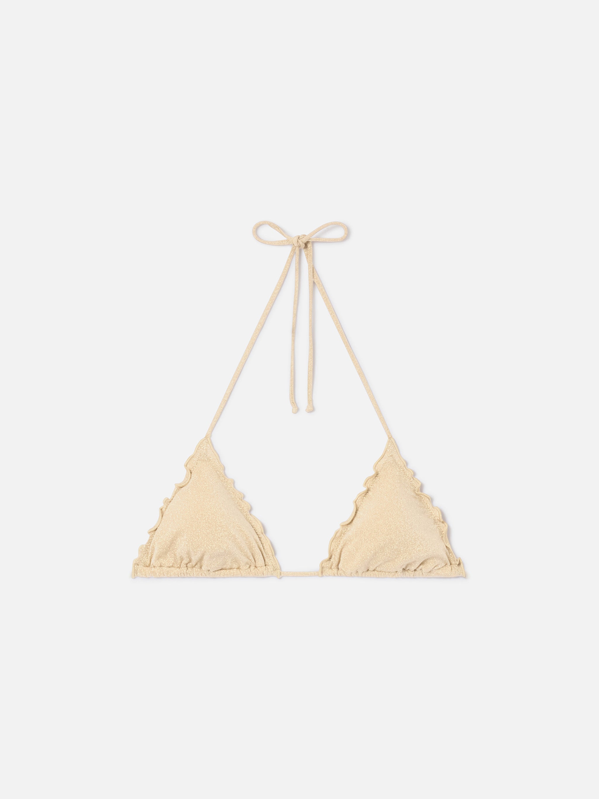 mc2-saint-barth-top-mare-sagittario-a-triangolo-in-lurex-oro-donna image 1
