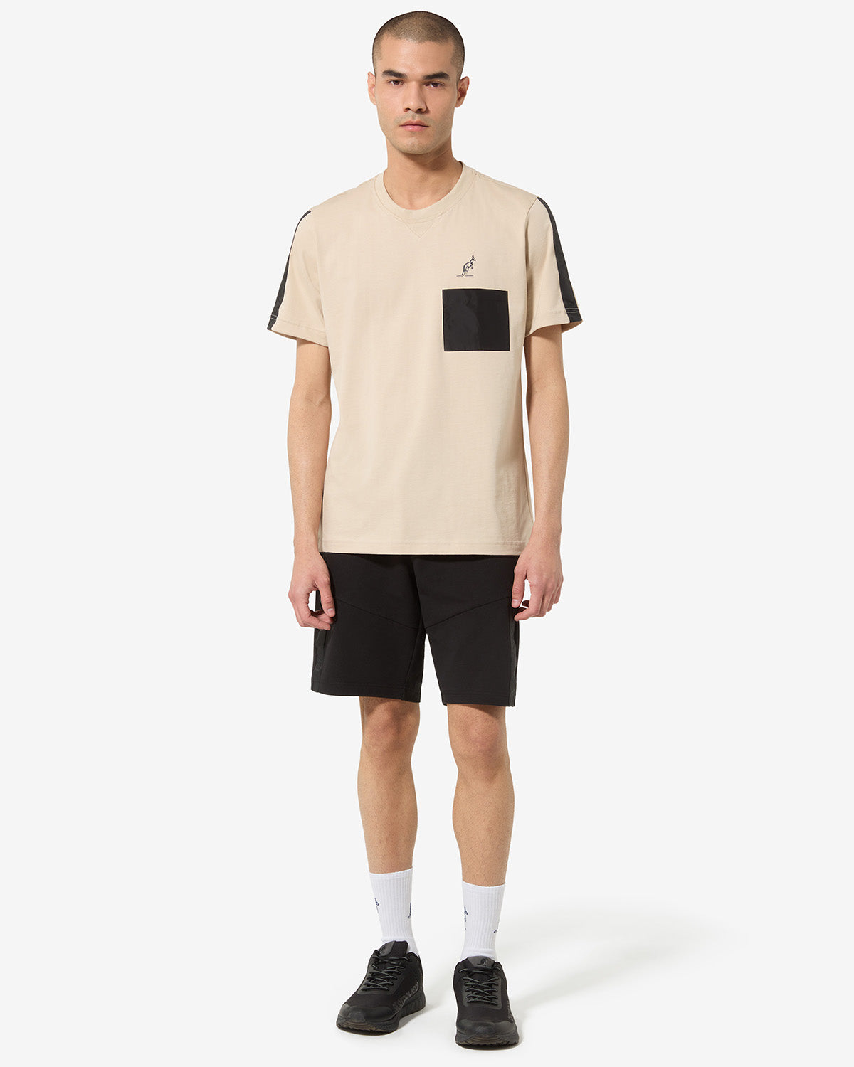 australian-impact-t-shirt-in-cotone-sabbia-con-taschino image 2