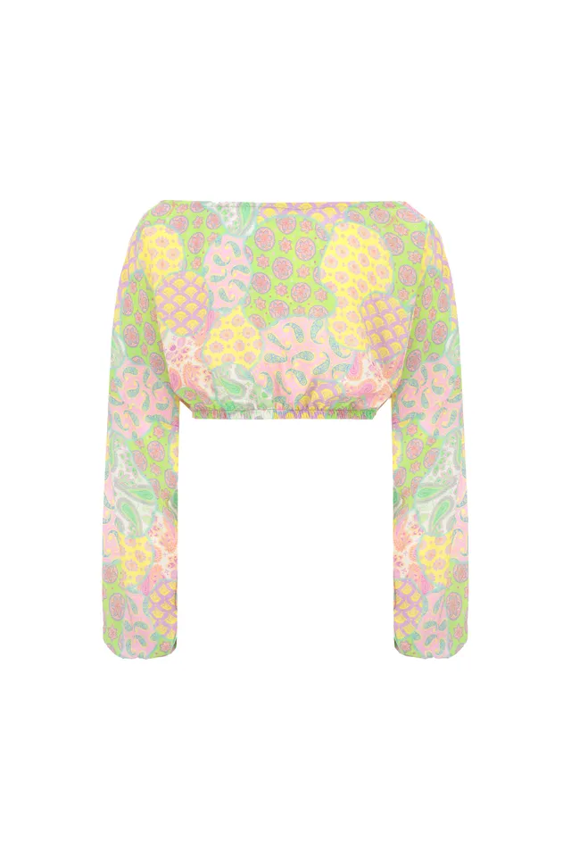 4giveness-crop-top-ml-in-mussola-fantasia-girl-kids-cover-up image 1