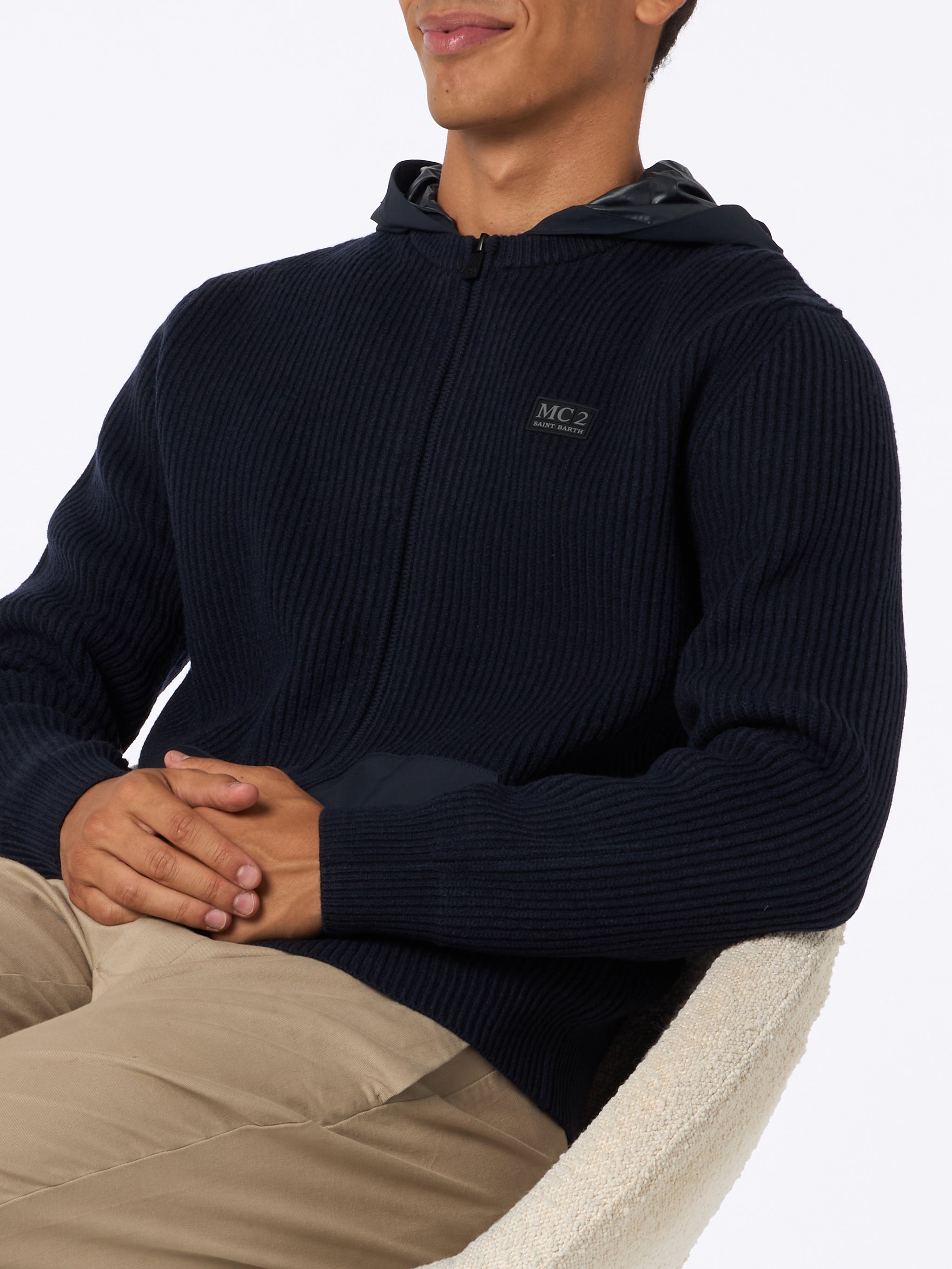 mc2-saint-barth-maglia-wiberg-full-zip-in-misto-tessuto-tecnico-blu-navy-uomo image 1