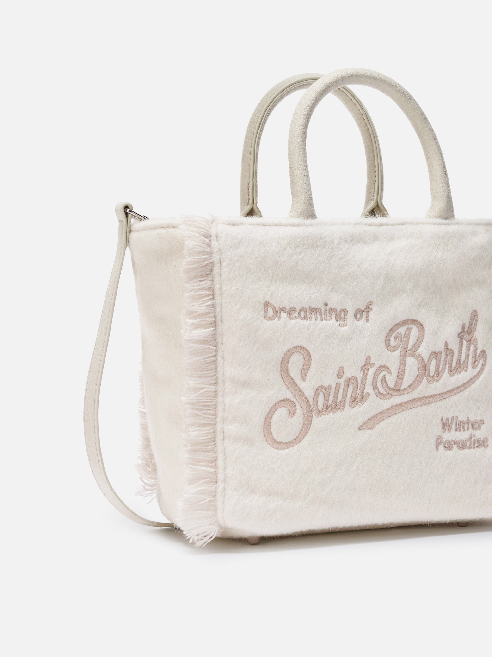 mc2-saint-barth-vanity-mini-felt-borsa-mini-bianca-tracolla image 3