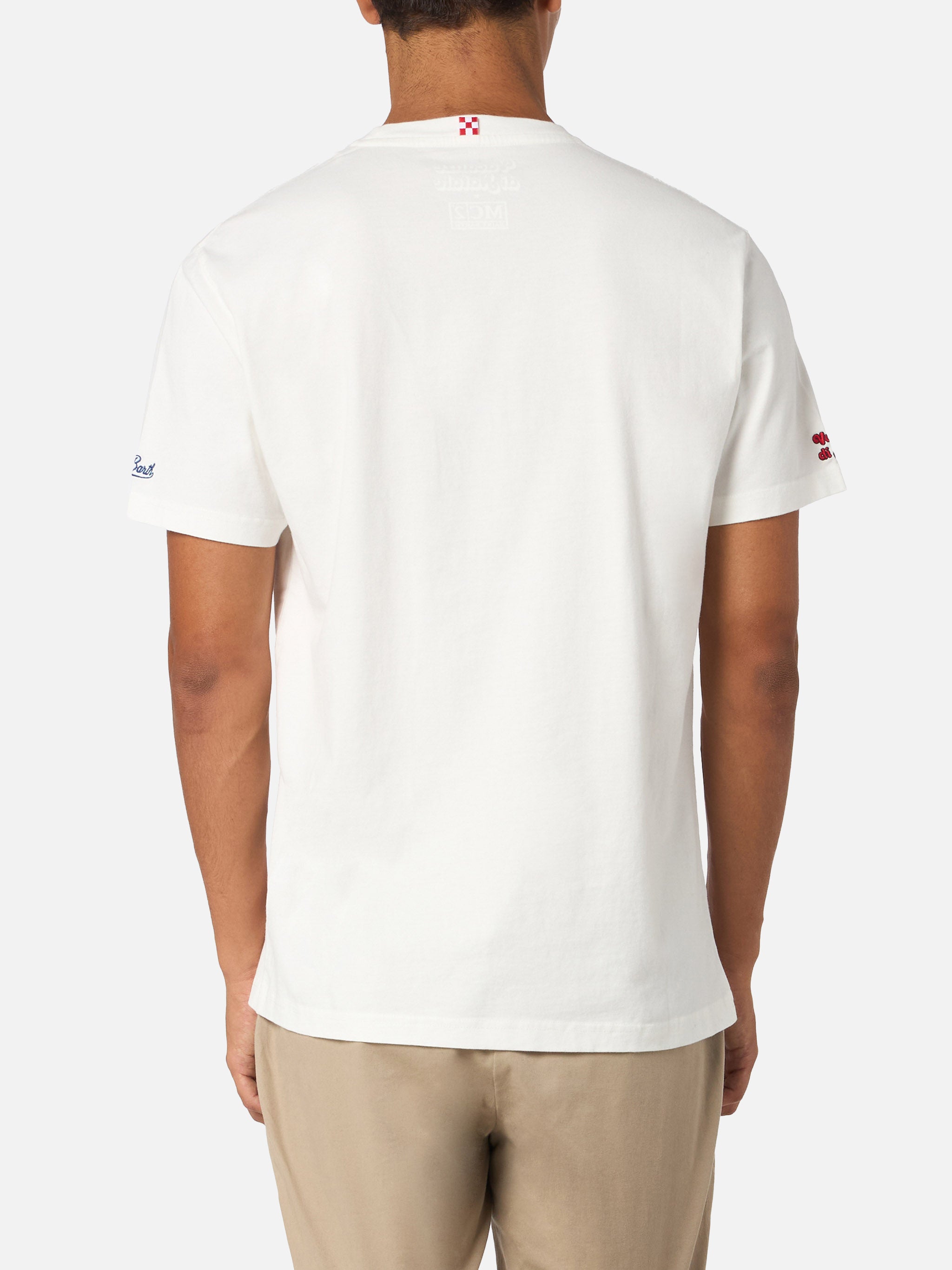 mc2-saint-barth-arnott-t-shirt-uomo-bianca-ricamo-natale-special-edition image 4