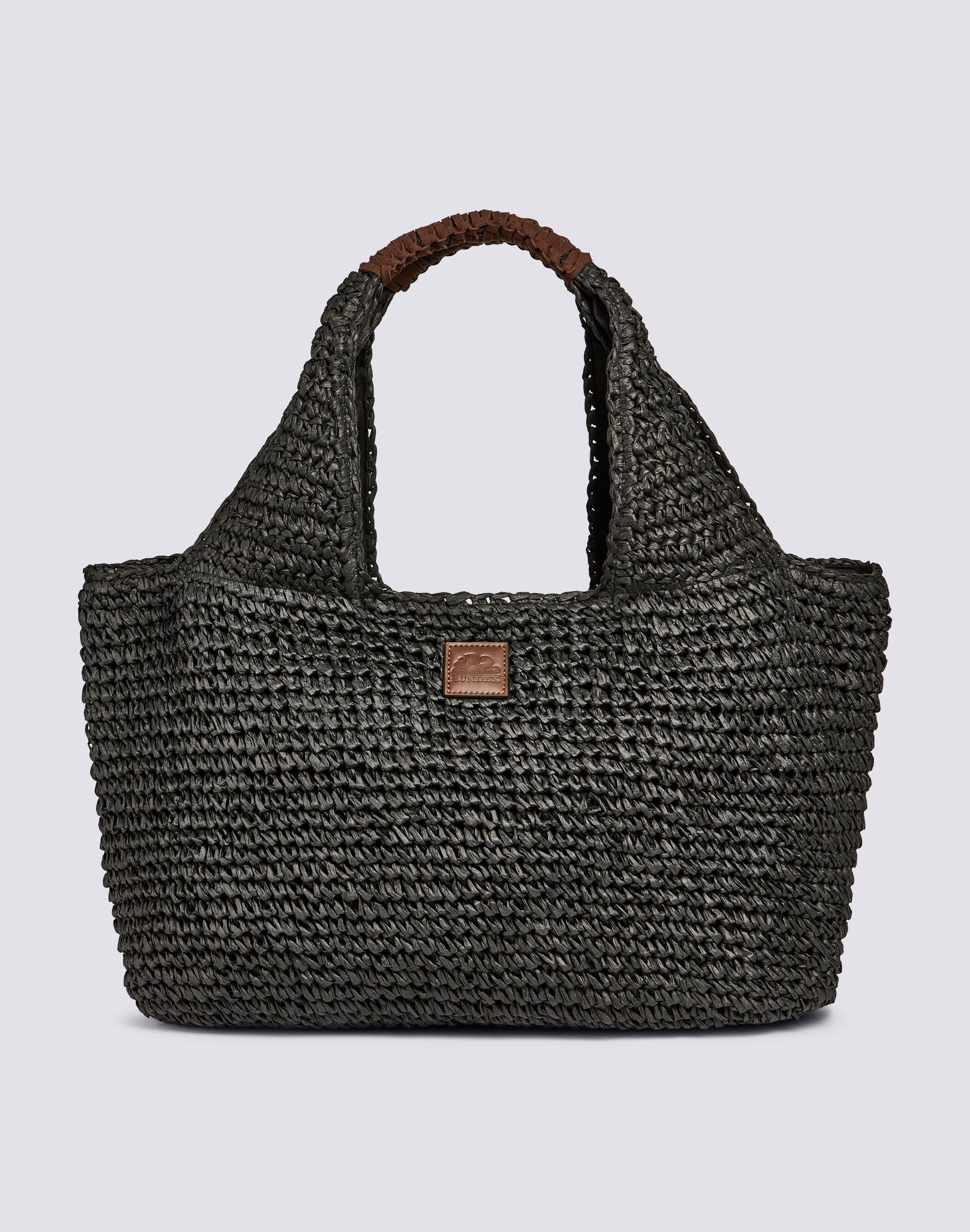 sundek-maxi-borsa-mare-in-paper-straw-intrecciata-con-chiusura-zip image 1