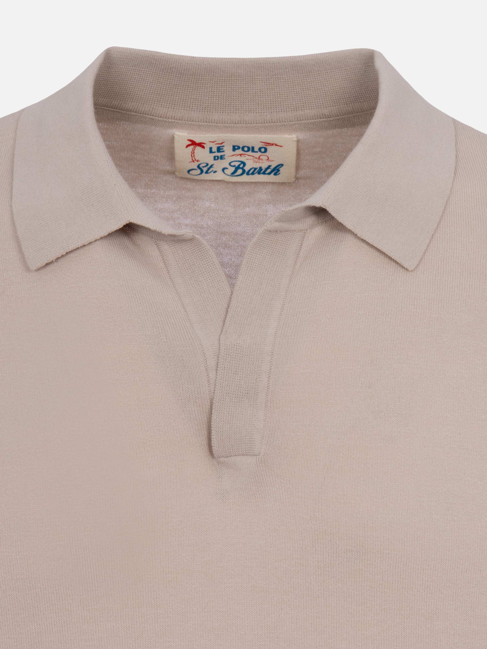 mc2-saint-barth-polo-sloan-in-maglia-high-twisted-grigio-pietra-senza-bottoni-uo image 6