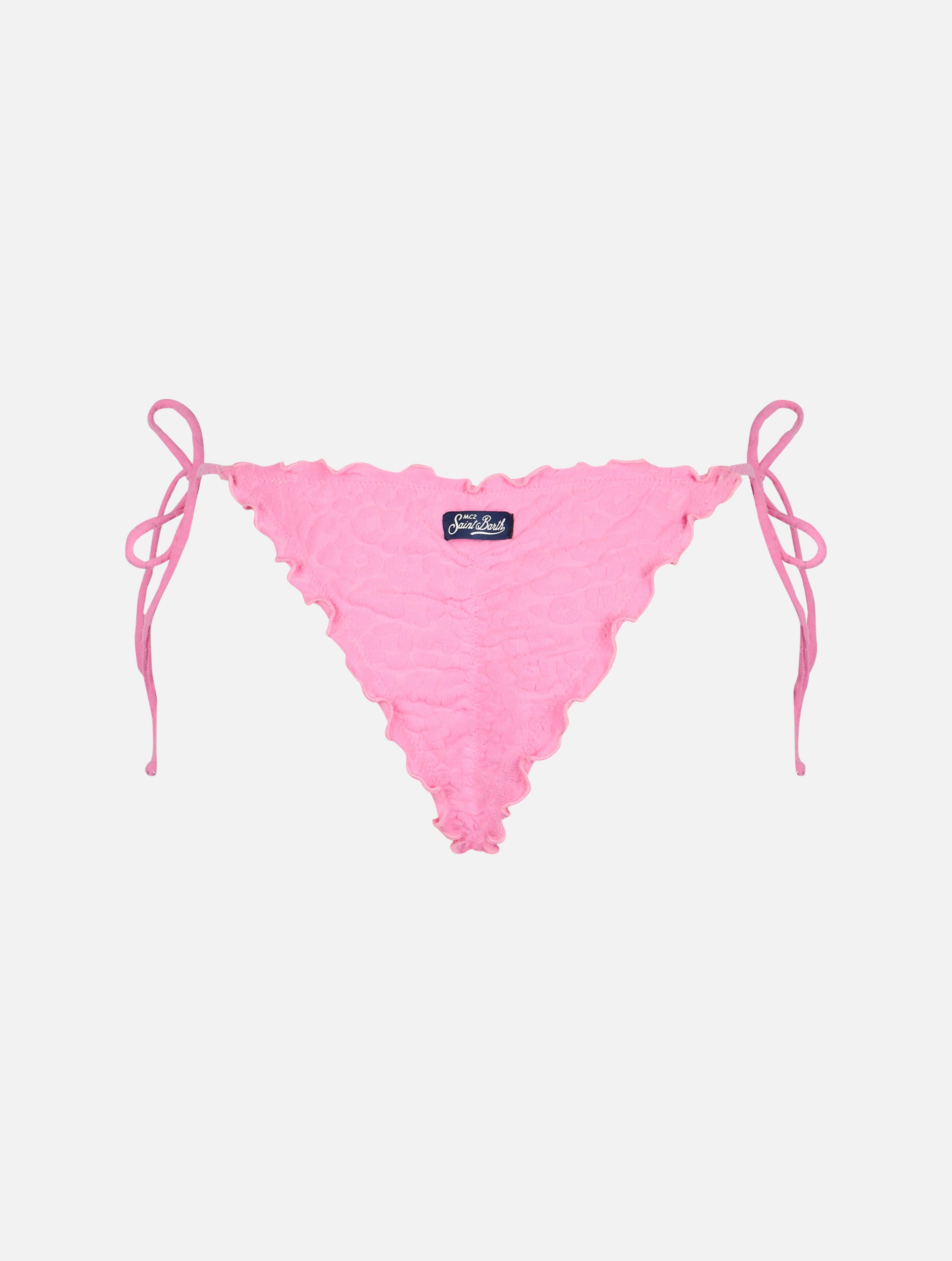 slip-mare-mc2-saint-barth-miami-embossed-animalier-rosa-con-taglio-sgambato-e-la image 2