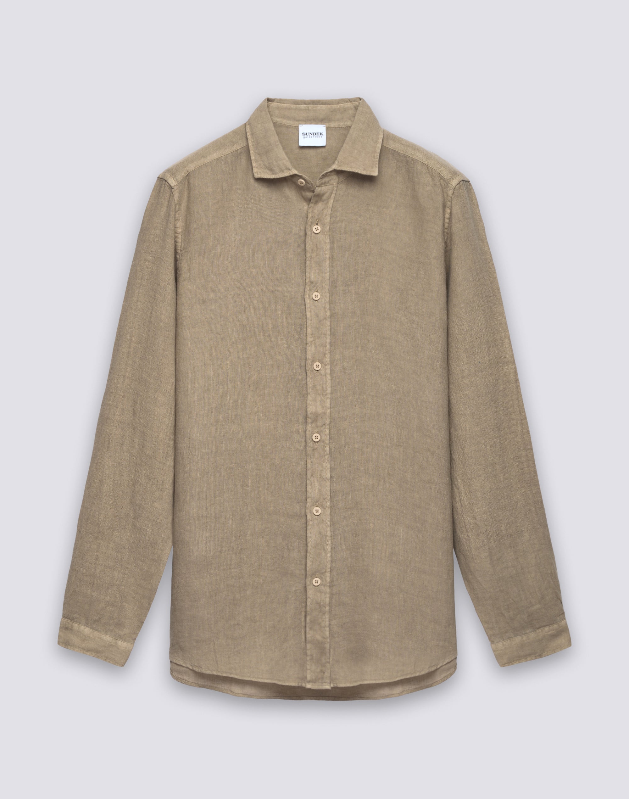 sundek-goldenwave-camicia-uomo-in-lino-tinto-capo-regular image 1