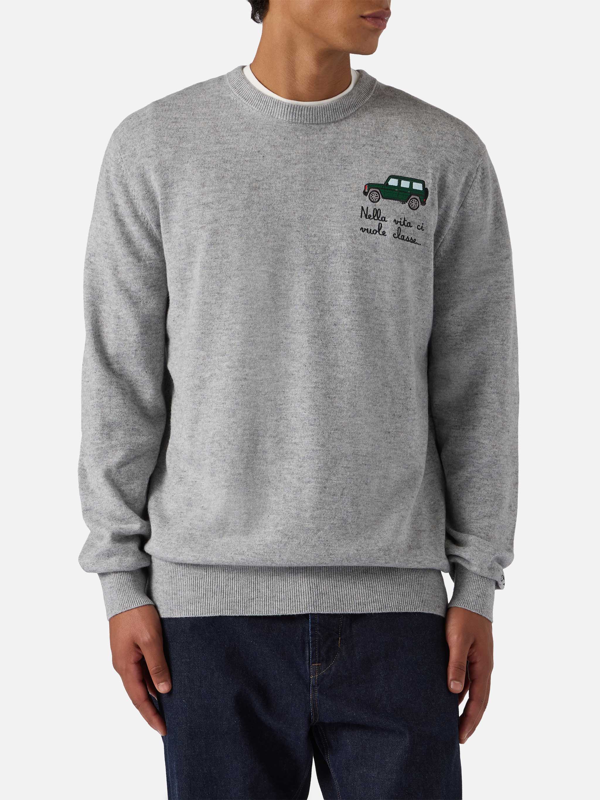 mc2-saint-barth-heron-light-maglione-girocollo-uomo-grigio-misto-cashmere image 2