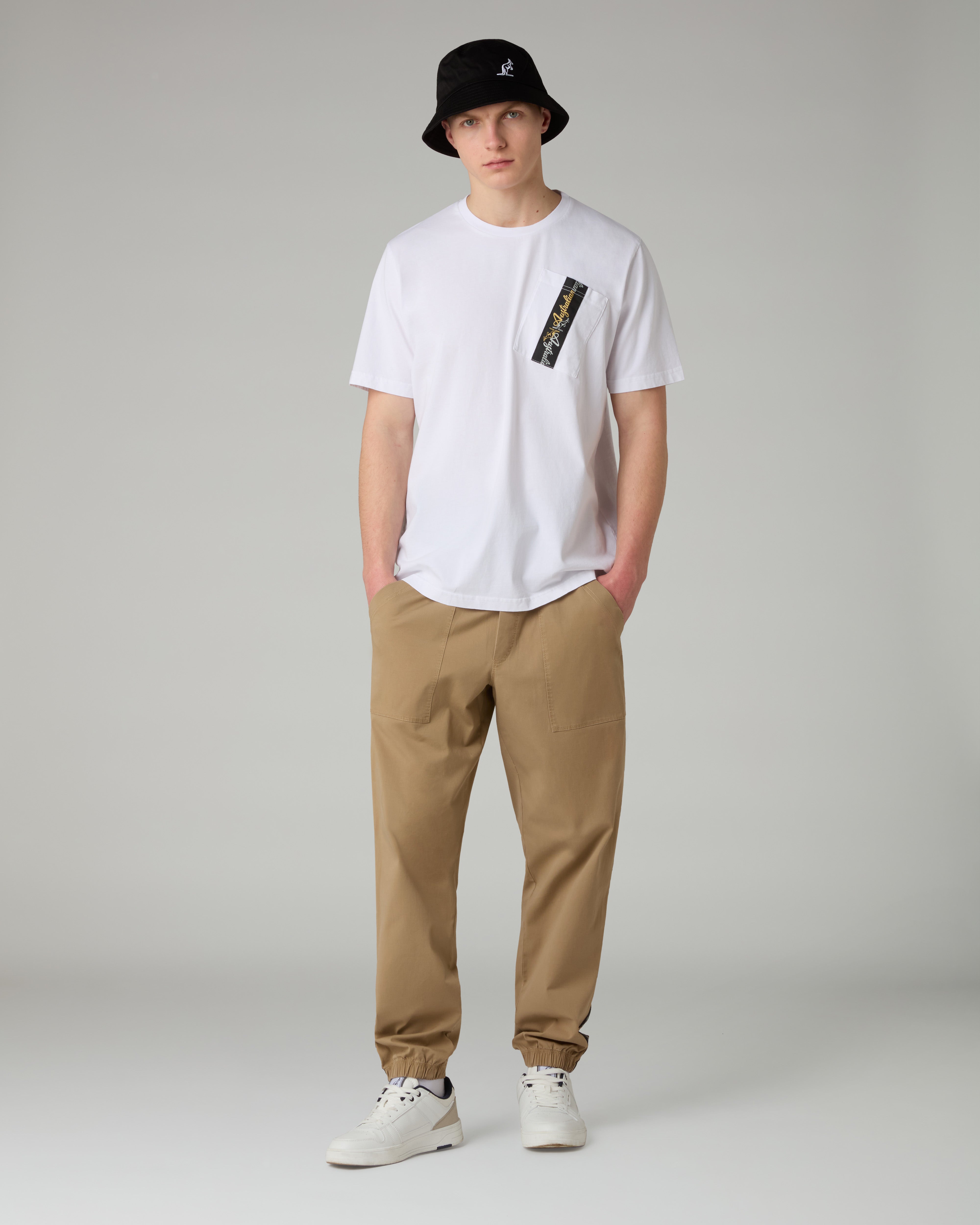 australian-tape-pocket-t-shirt-t-shirt-in-cotone-con-taschino-e-banda-made-in-it image 2