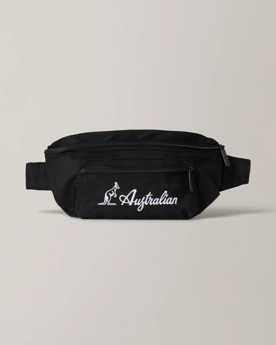 australian-bold-script-waist-bag-marsupio-medio-nero image 1