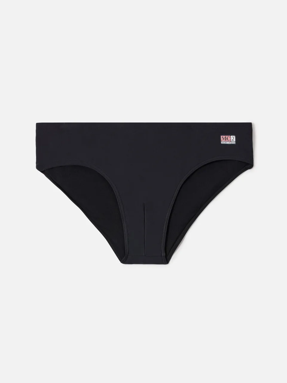 mc2-saint-barth-slip-mare-cayo-nero-tinta-unita-con-protezione-upf-50 image 1