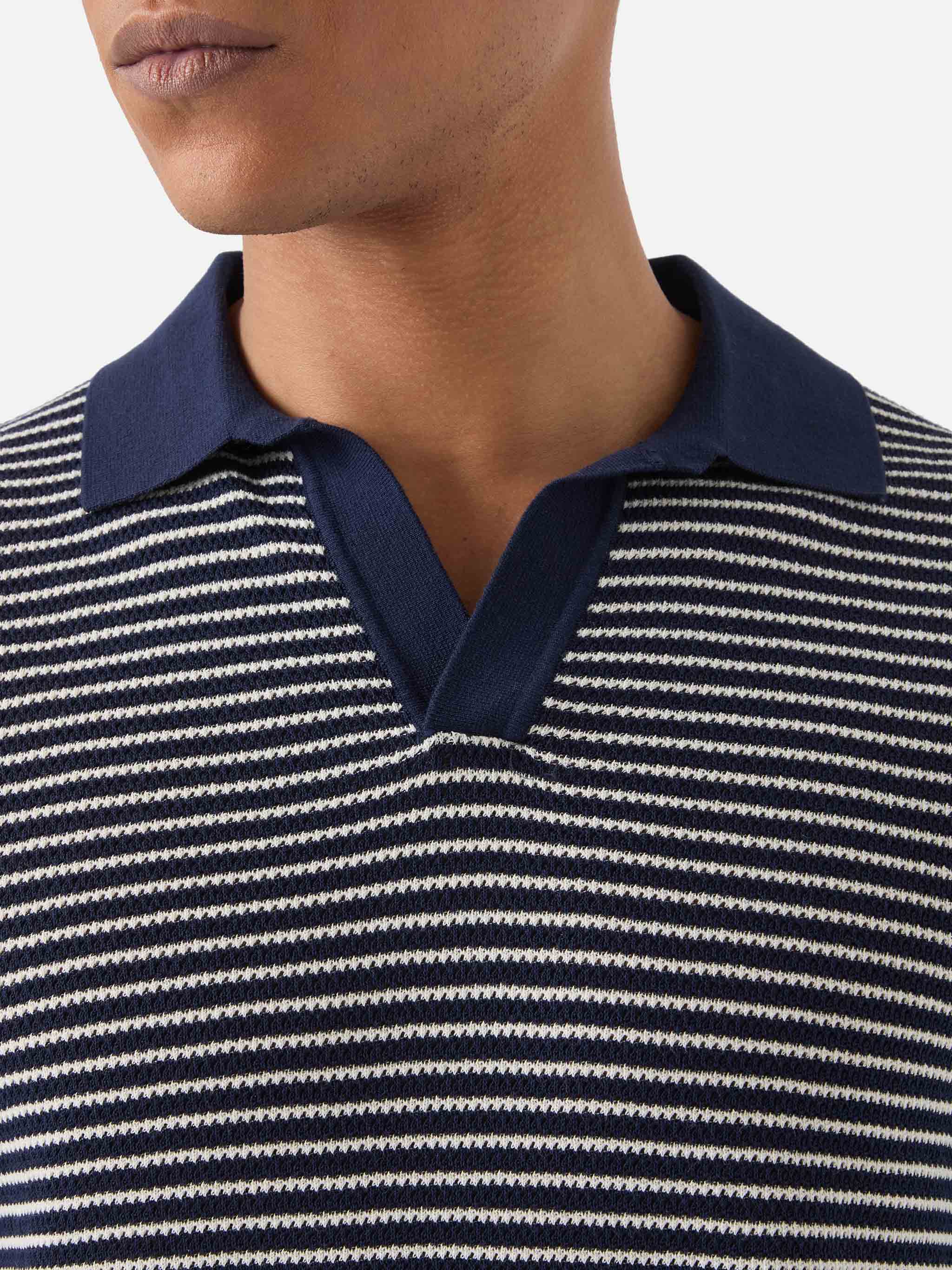 mc2-saint-barth-polo-sloan-in-cotone-pregiato-high-twist-a-righe-bianche-e-blu-u image 2