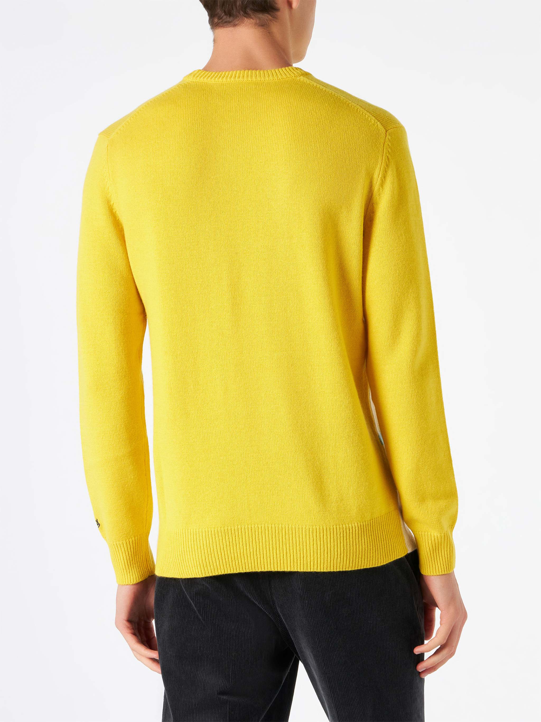 mc2-saint-barth-maglia-heron-les-alpes-gialla-misto-cashmere-uomo image 3