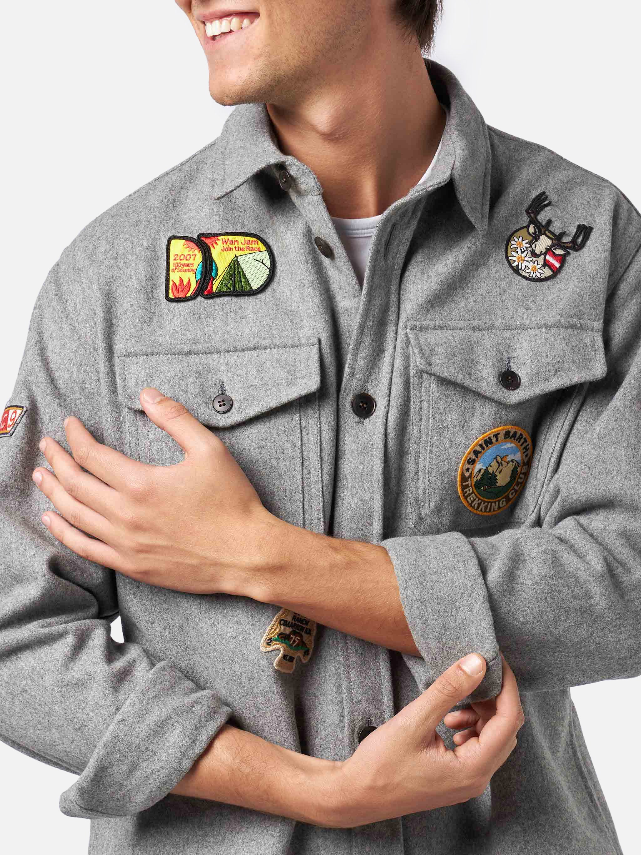 mc2-saint-barth-burton-camicia-overshirt-uomo-lana-grigio image 2