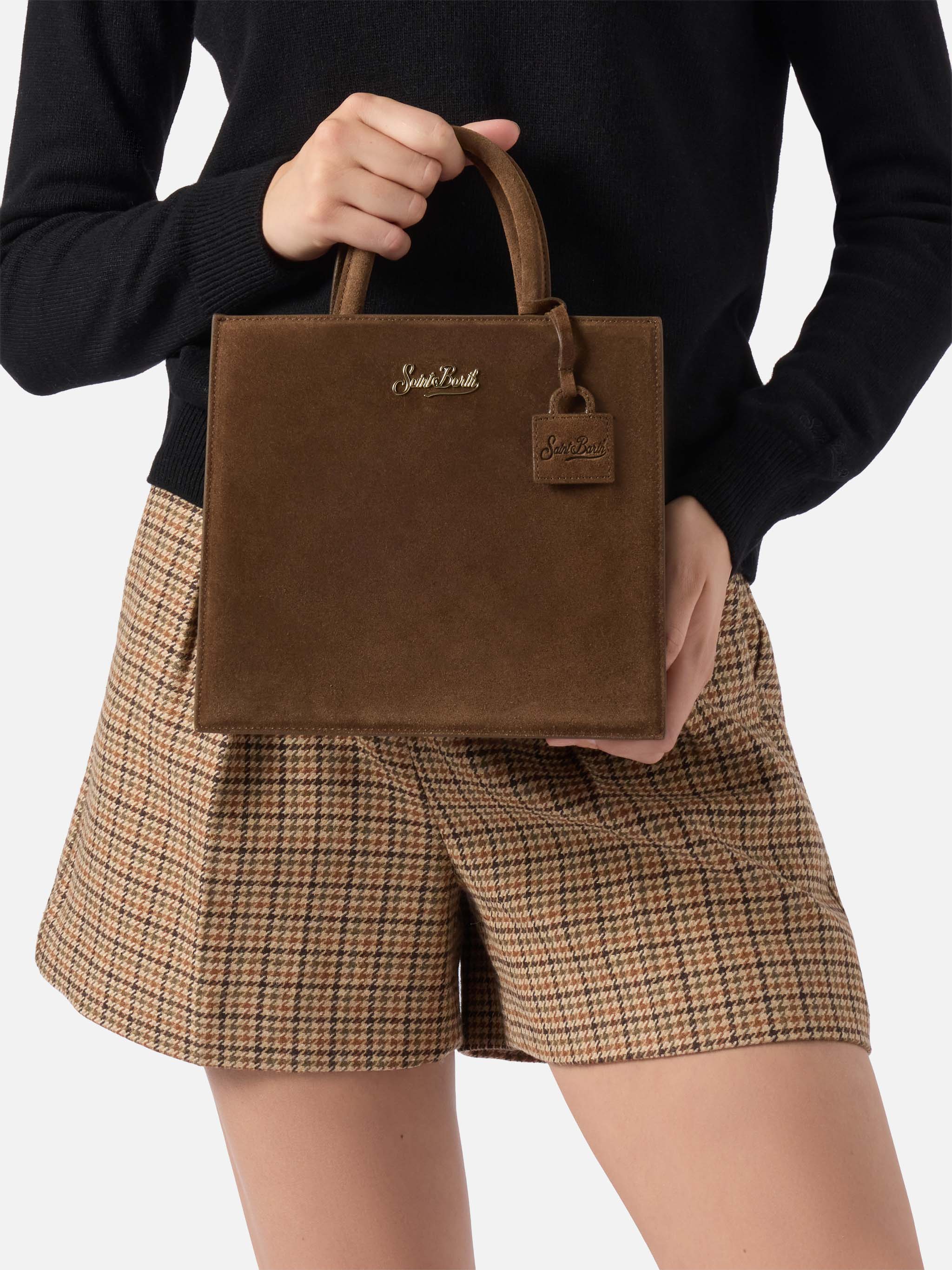 mc2-saint-barth-borsa-a-mano-shop-bag-midi-in-pelle-scamosciata-marrone image 2