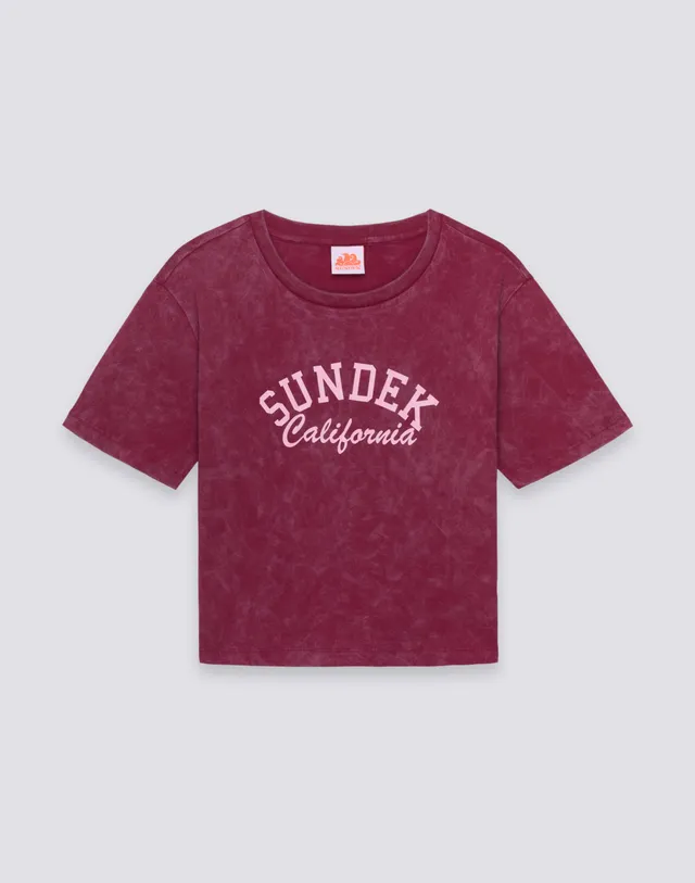 sundek-t-shirt-donna-cropped-vintage-wash-sundek-california-2 image 1