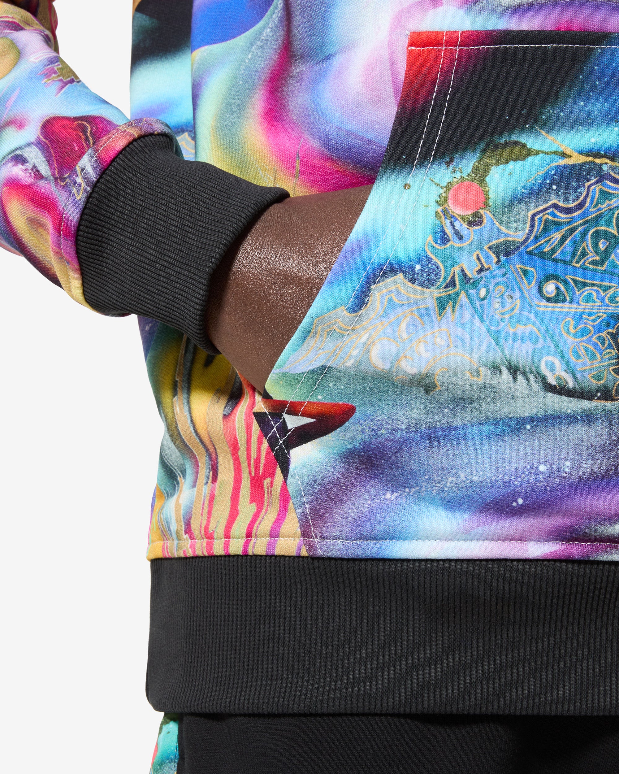 australian-essential-planet-hoodie-felpa-in-cotone-con-stampa-all-over image 5