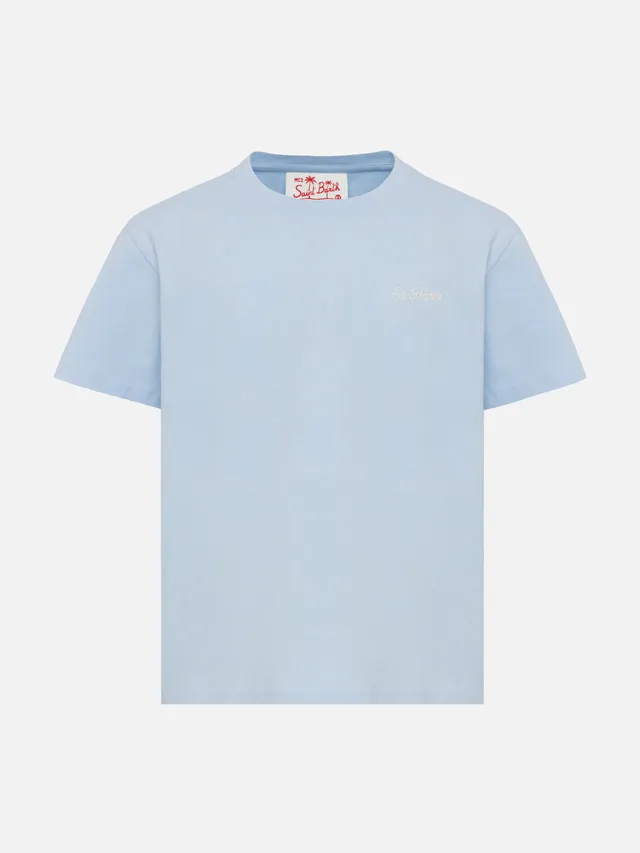 mc2-saint-barth-dover-t-shirt-bambino-jersey-cotone-azzurro-chiaro image 1