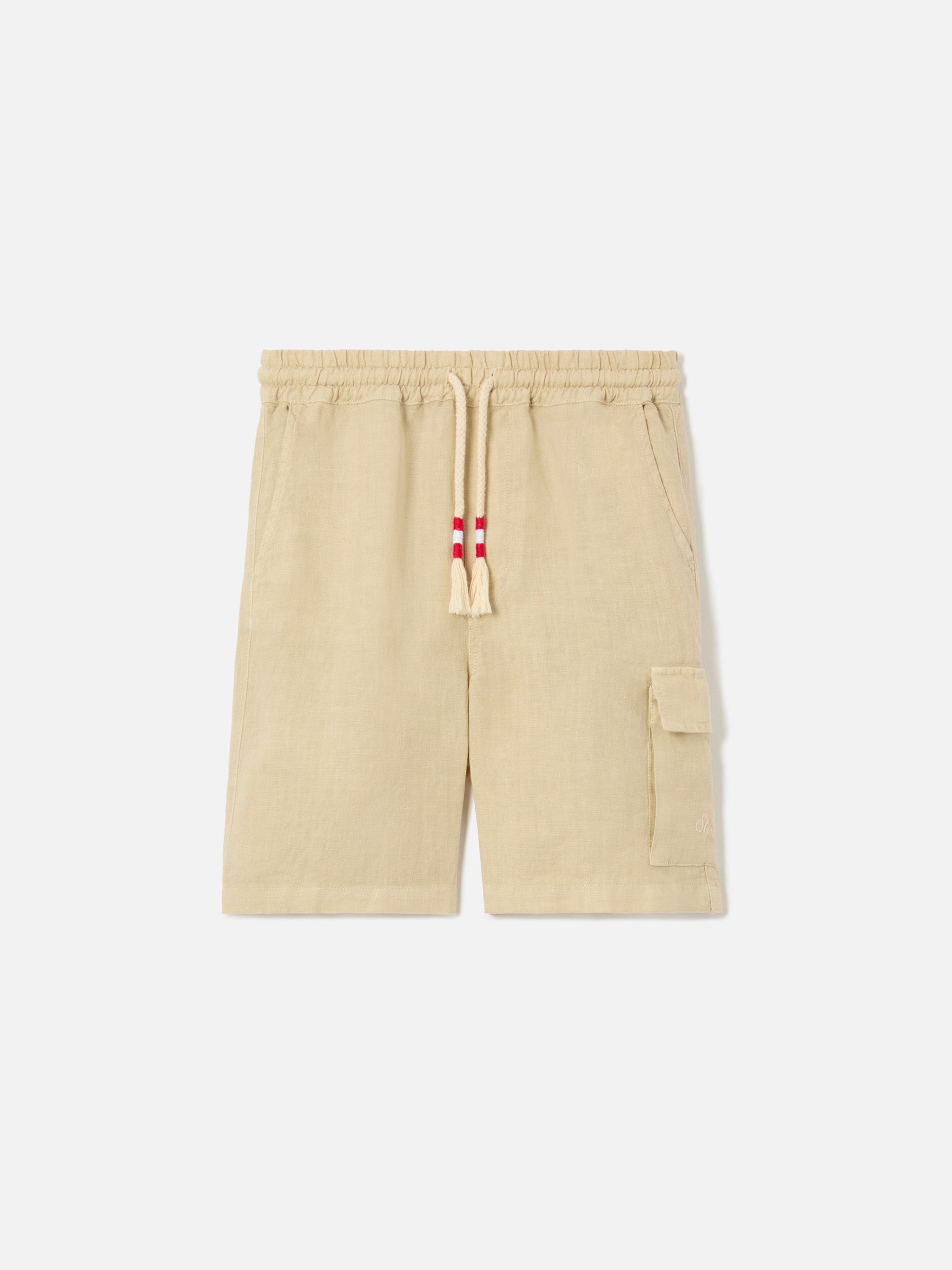 mc2-saint-barth-marseille-jr-shorts-bambino-lino-beige-cargo image 1