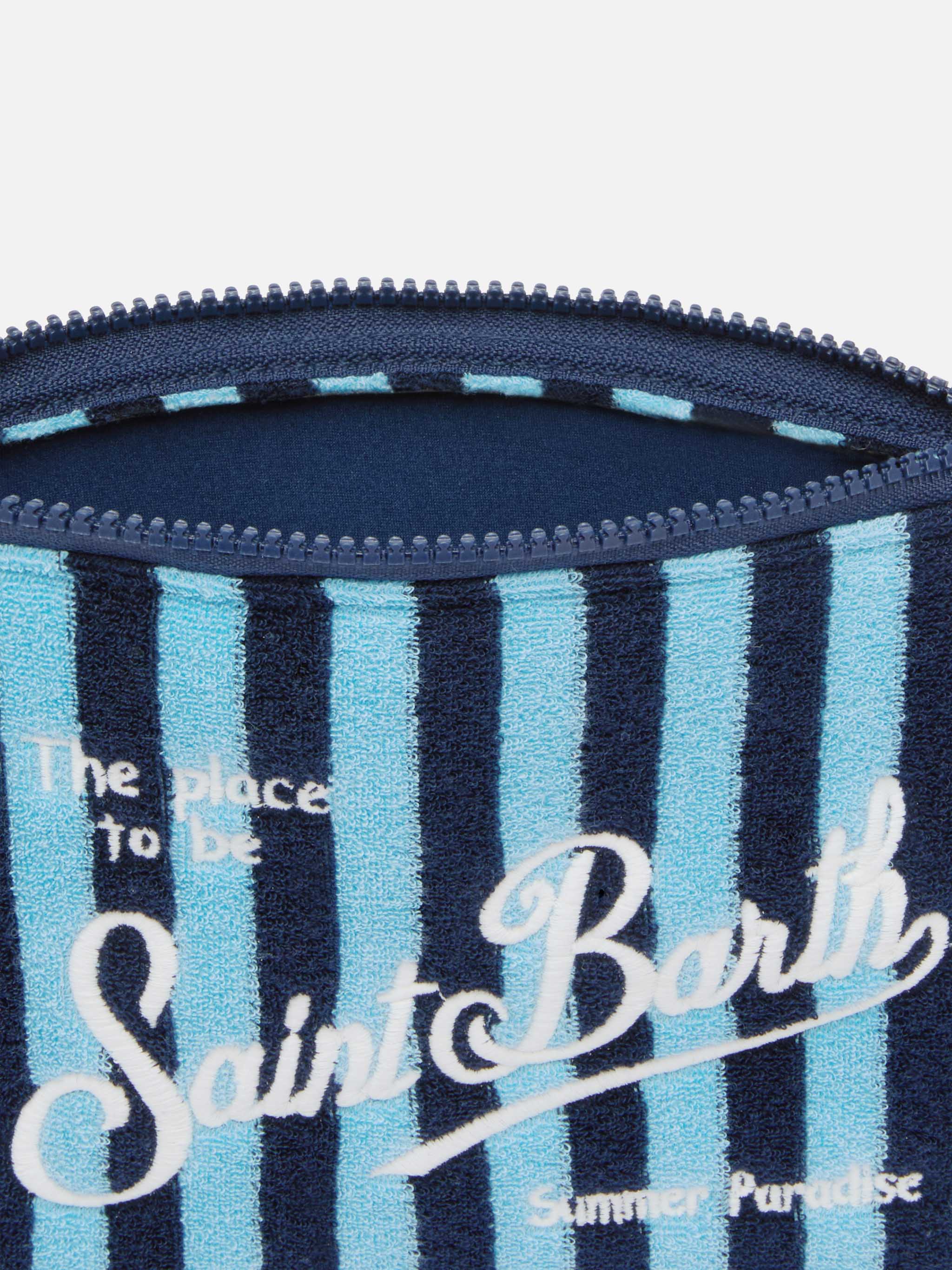 mc2-saint-barth-aline-pochette-in-spugna-a-righe-blu-e-azzurro image 3