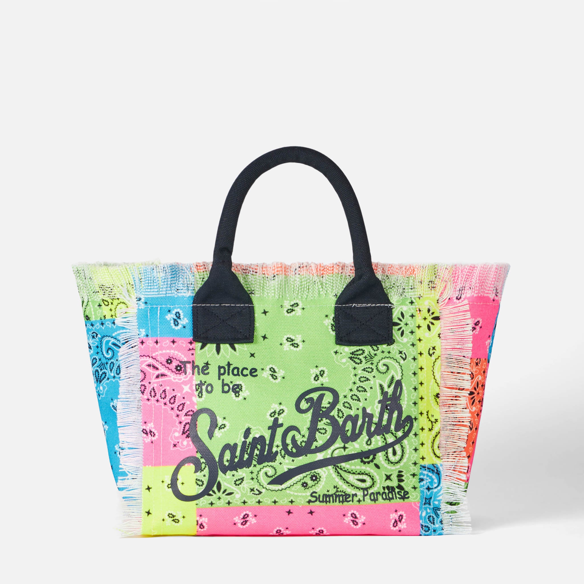 mc2-saint-barth-colette-borsa-in-canvas-stampa-bandana-fluo-multicolore image 5