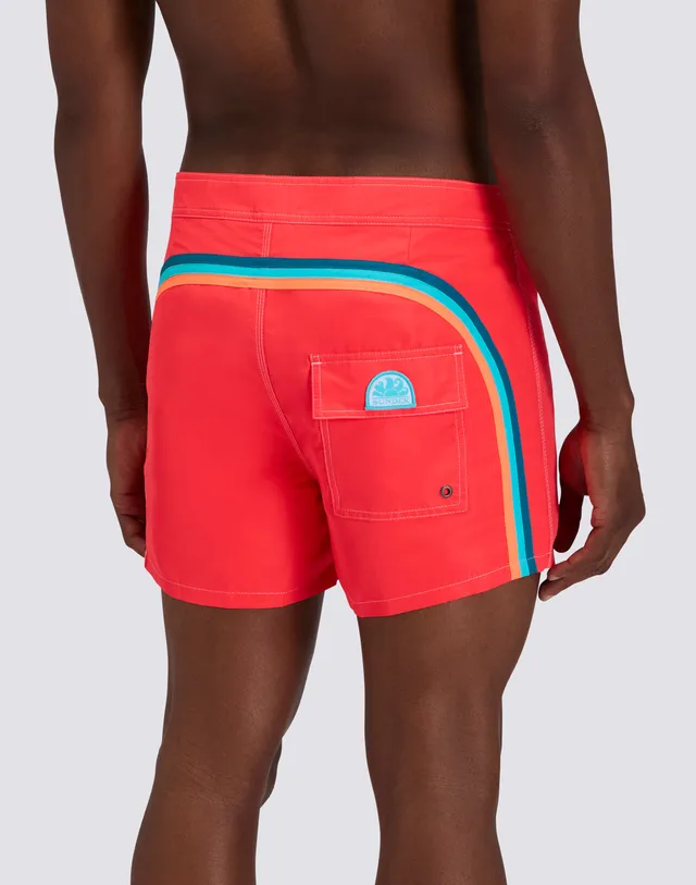 sundek-iconic-taffeta-costume-boxer-mare-uomo-corto-arcobaleno-35-cm image 1