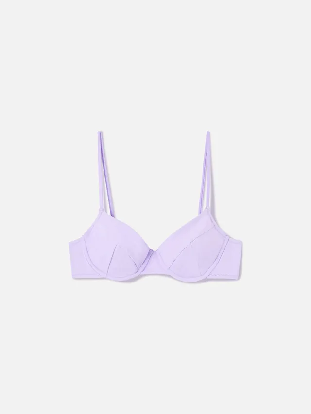top-bikini-mc2-saint-barth-bea-bralette-con-ferretto-lilla-tinta-unita-donna image 1