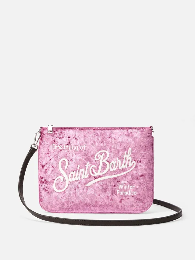 mc2-saint-barth-parisienne-pouch-pochette-ciniglia-lilla-20x28-cm-con-catena image 1