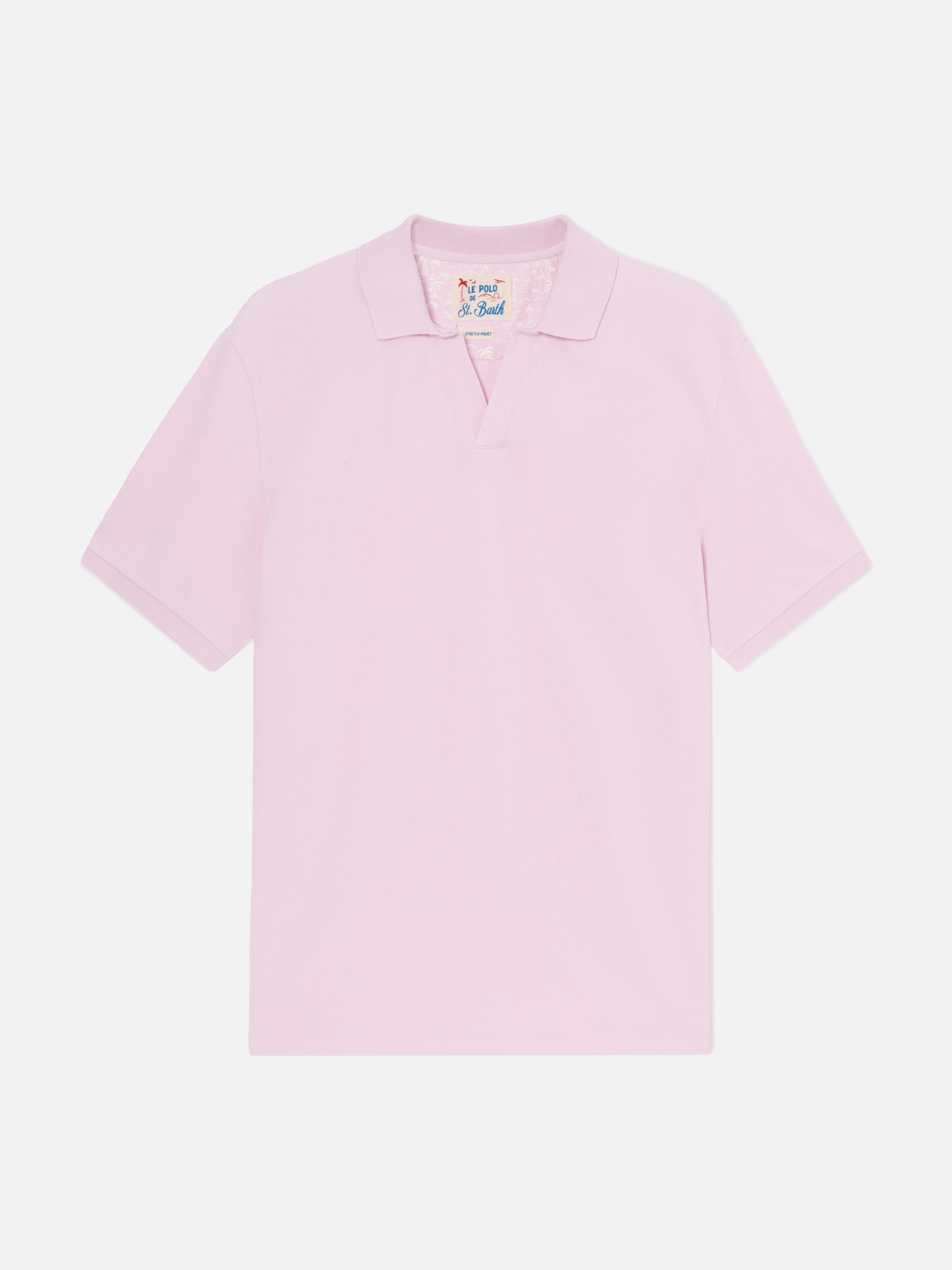 mc2-saint-barth-polo-uomo-charles-in-piquet-di-cotone-rosa image 5