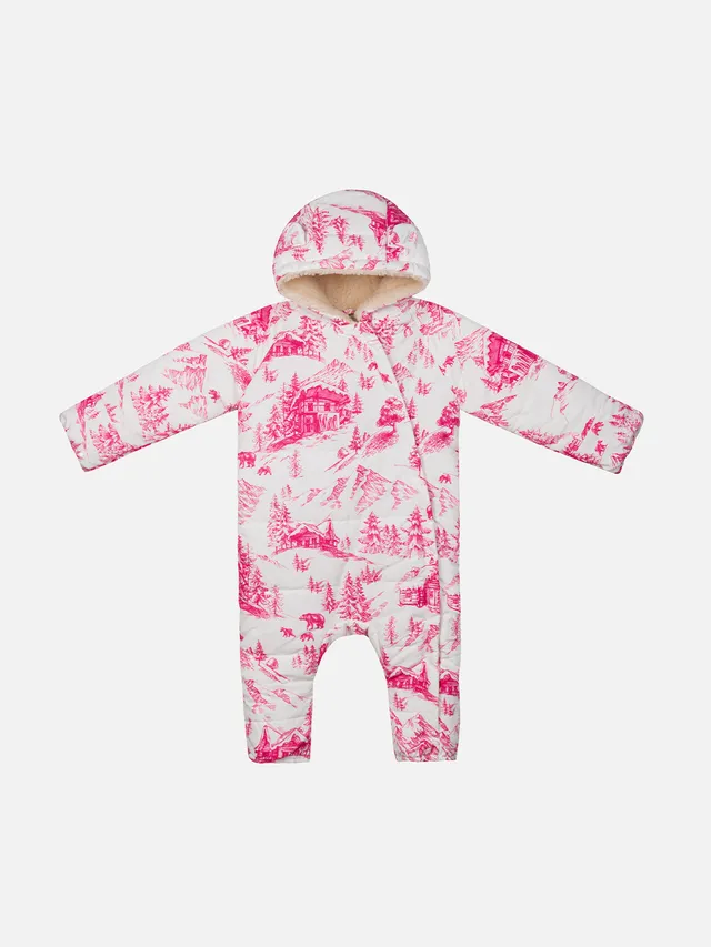 mc2-saint-barth-glace-tuta-da-neve-neonata-toile-de-jouy-bianca image 1