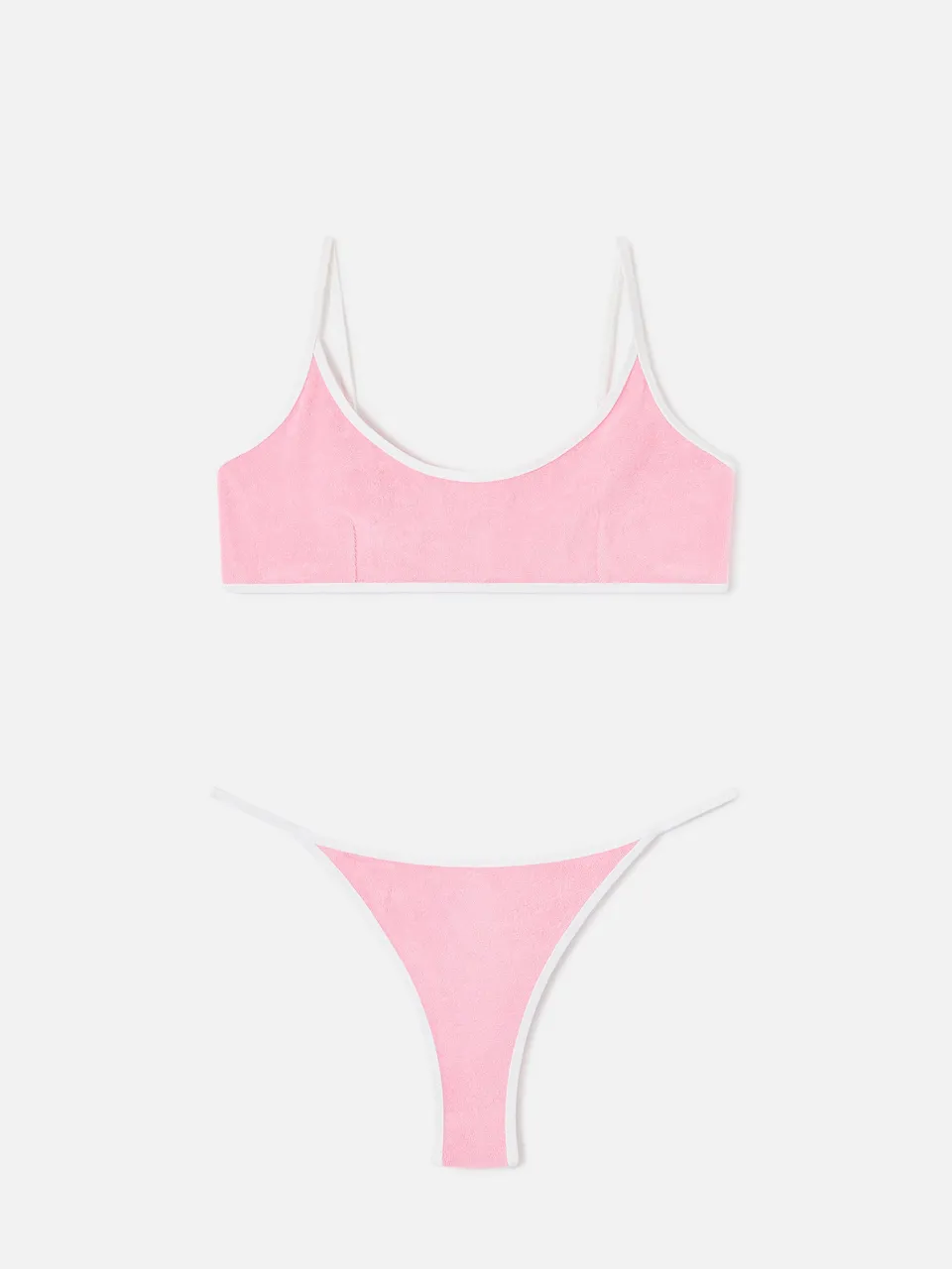 mc2-saint-barth-bikini-juliane-string-rosa-effetto-spugna-con-piping-bianco-spec image 1