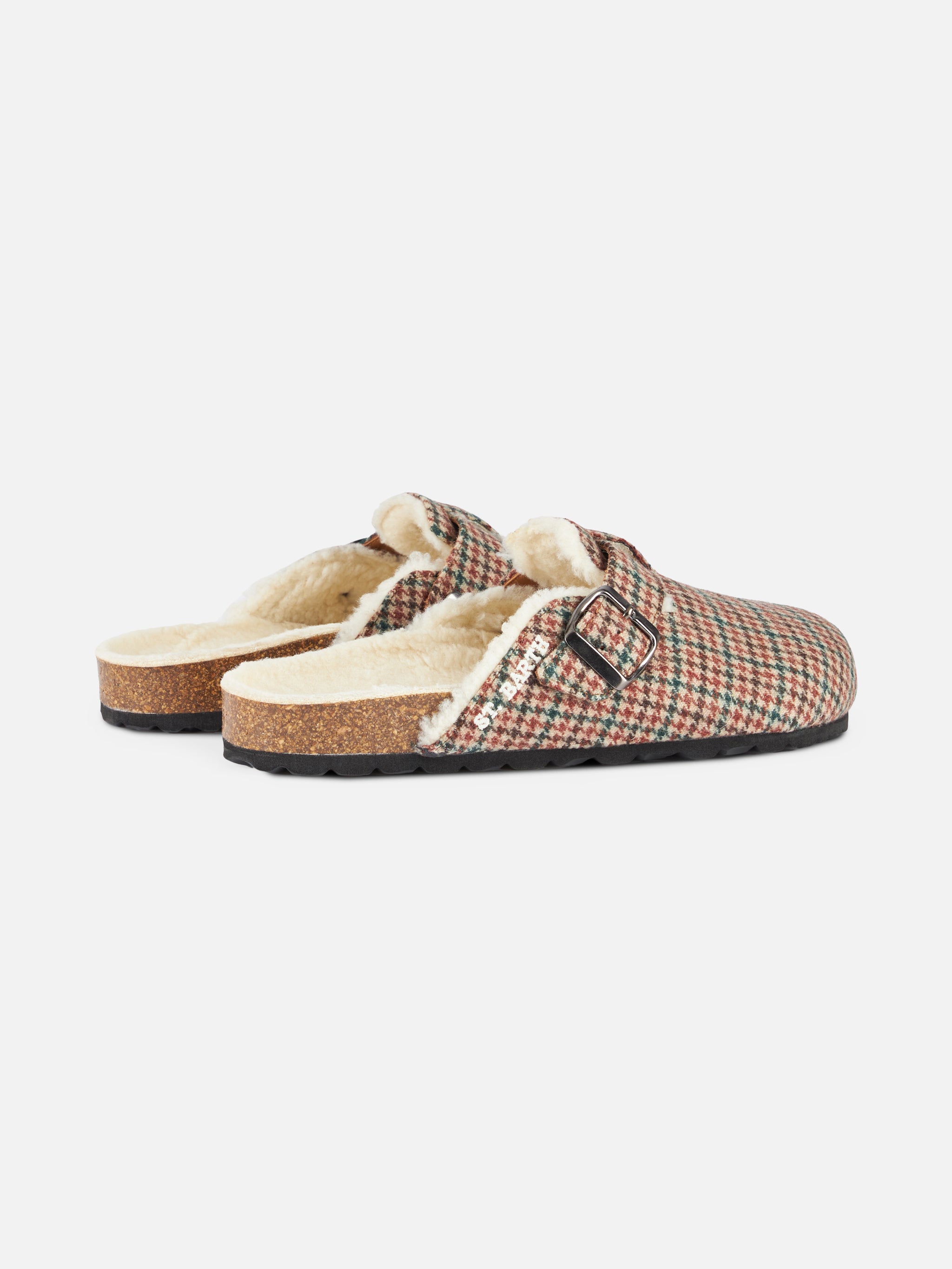 mc2-saint-barth-sandal-clog-sabot-donna-pied-de-poule-verde image 2