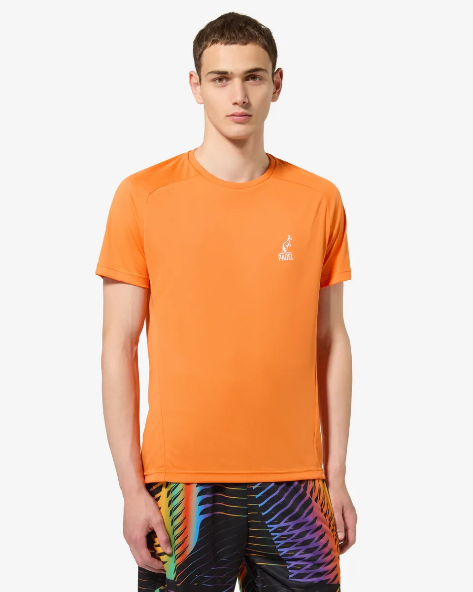 australian-easy-t-shirt-arancio-acceso-ace-traspirante-made-in-italy image 1