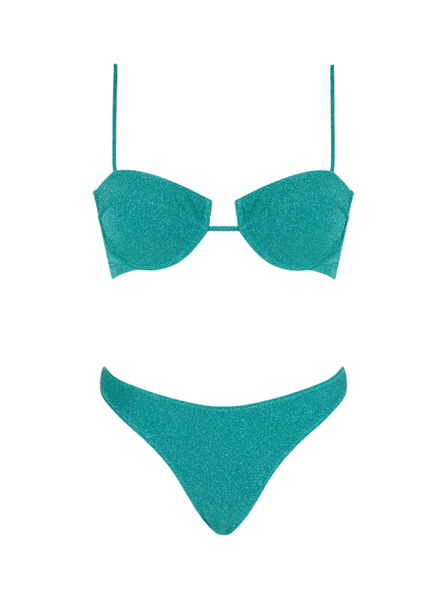 bikini-donna-mc2-saint-barth-salina-lido-bralette-con-ferretto-lurex-verde-petro image 1
