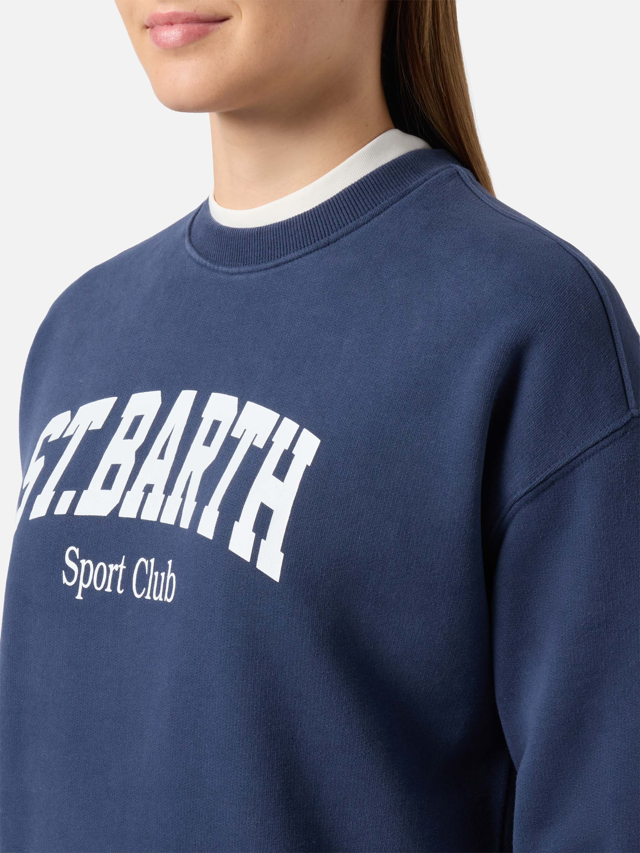 mc2-saint-barth-stardust-felpa-cotone-blu-donna-st-barth-sport-club image 2