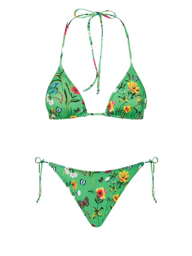 mc2-saint-barth-leah-virgo-bikini-triangolo-floreale-verde-e-rosa image 1