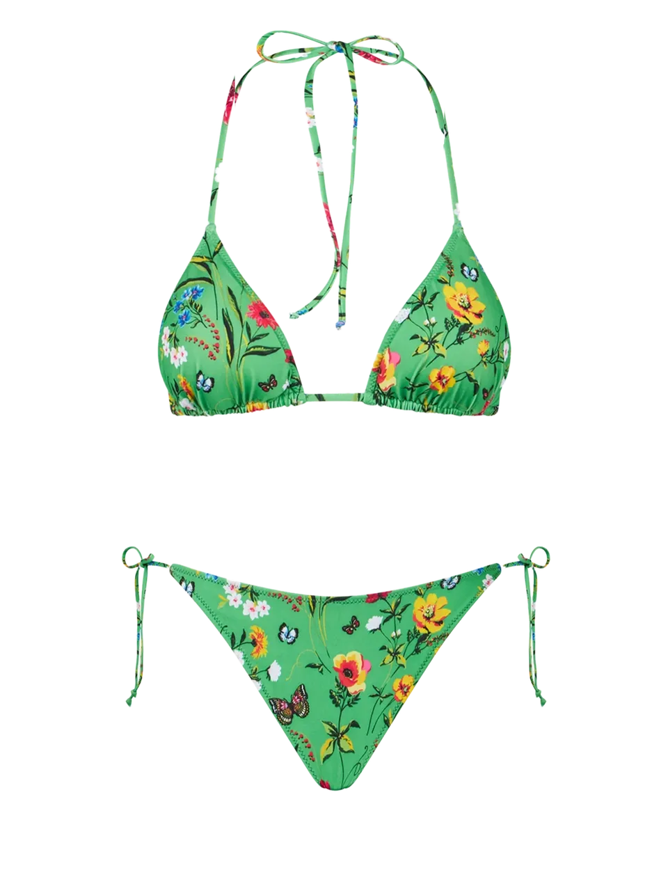 mc2-saint-barth-leah-virgo-bikini-triangolo-floreale-verde-e-rosa image 1