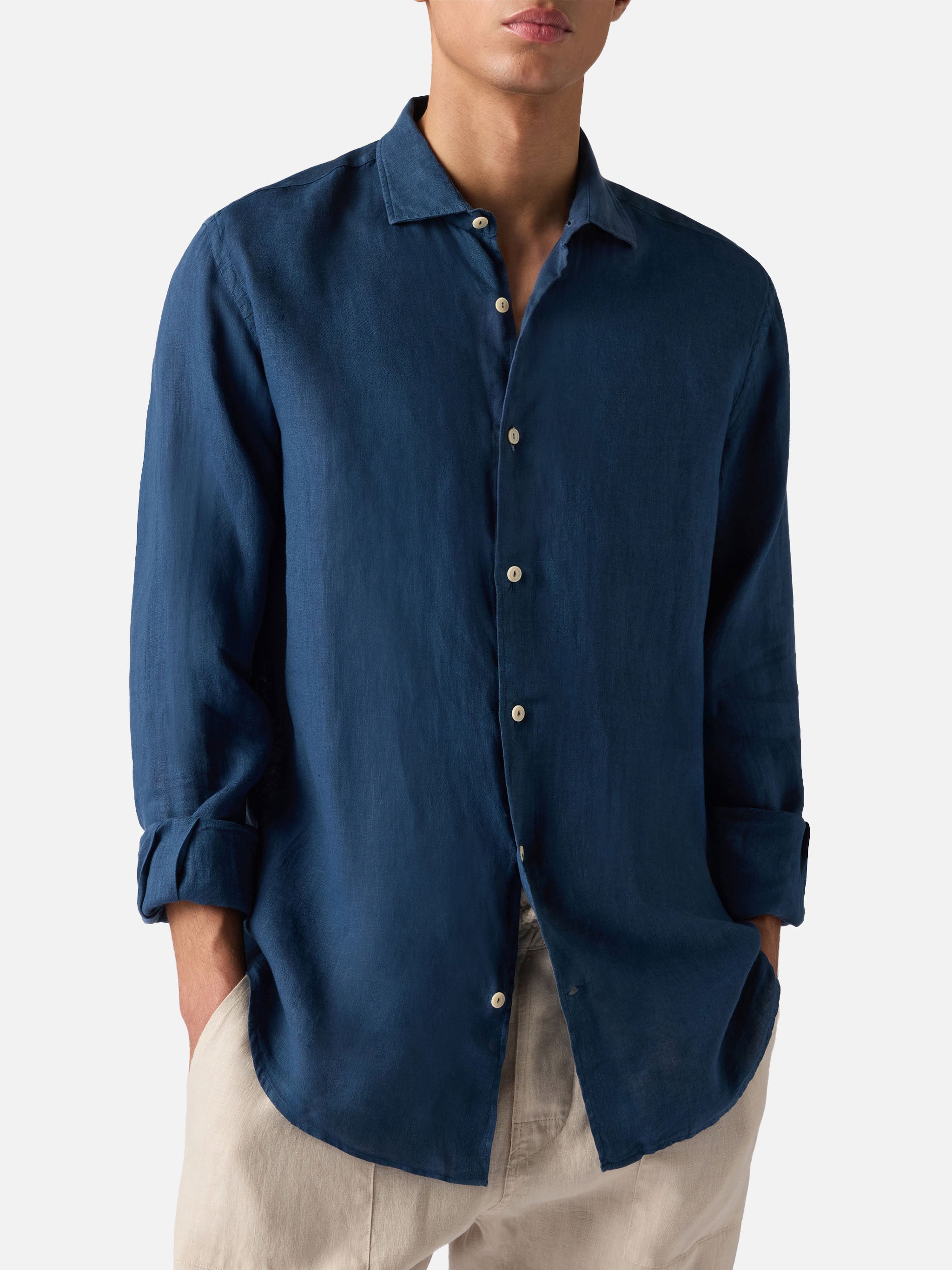 mc2-saint-barth-camicia-uomo-pamplona-lino-blu image 1