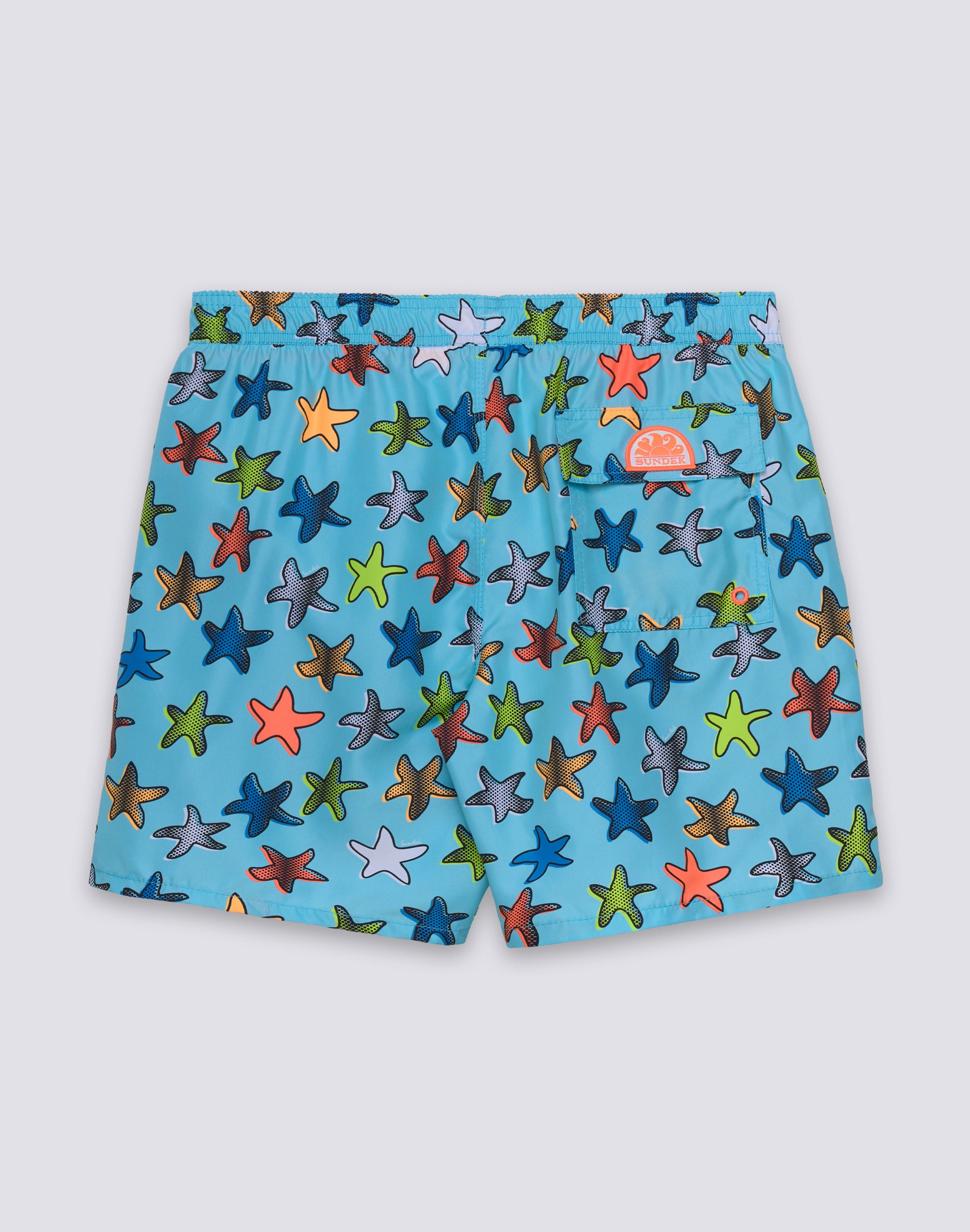 sundek-pervis-m420-uomo-media-lunghezza-happy-star-poliestere-riciclato-repreve image 2