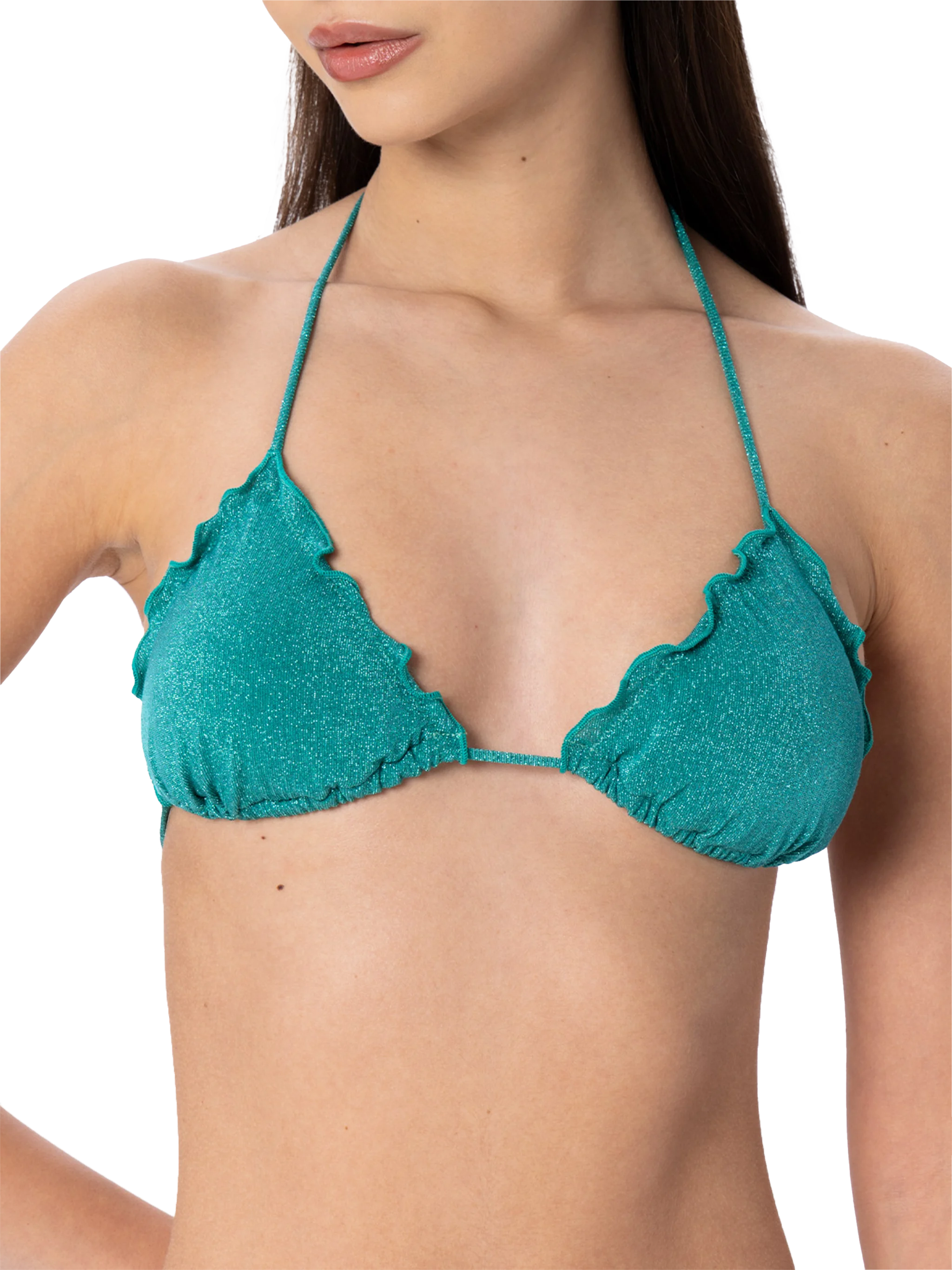mc2-saint-barth-sagittario-top-mare-triangolo-lurex-verde-acqua-donna image 3