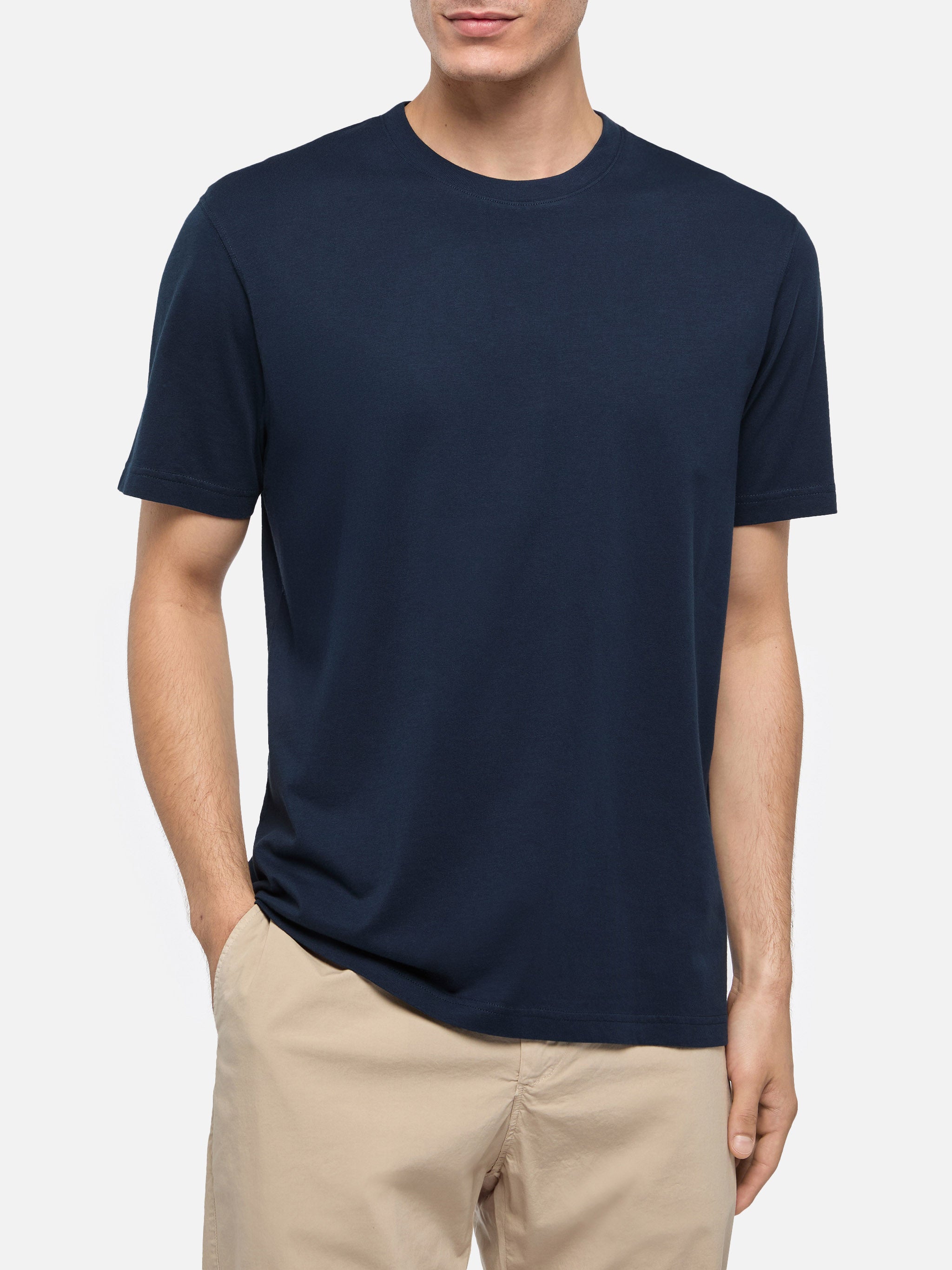 mc2-saint-barth-t-shirt-dover-in-jersey-di-cotone-blu-navy-con-ricamo-st-barth image 2