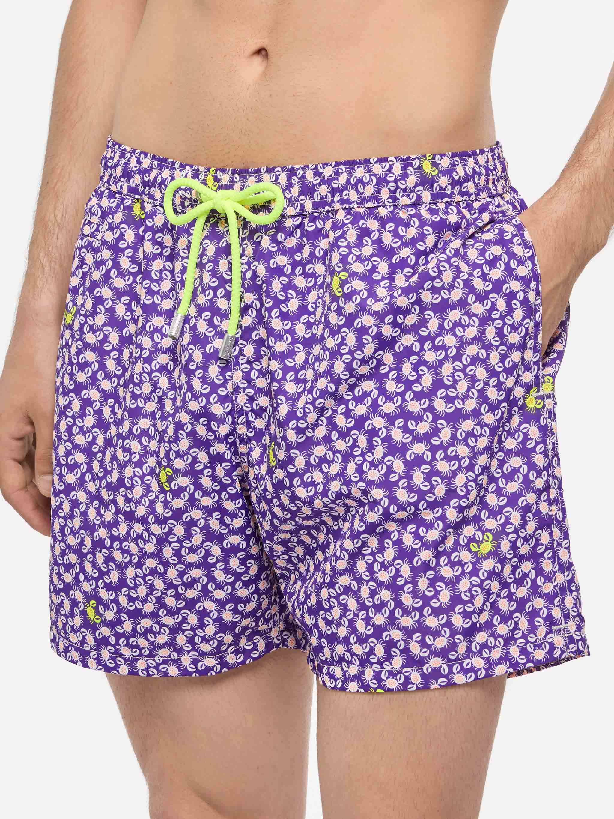 mc2-saint-barth-costume-mare-uomo-lighting-micro-fantasy-stampa-granchi-viola image 4