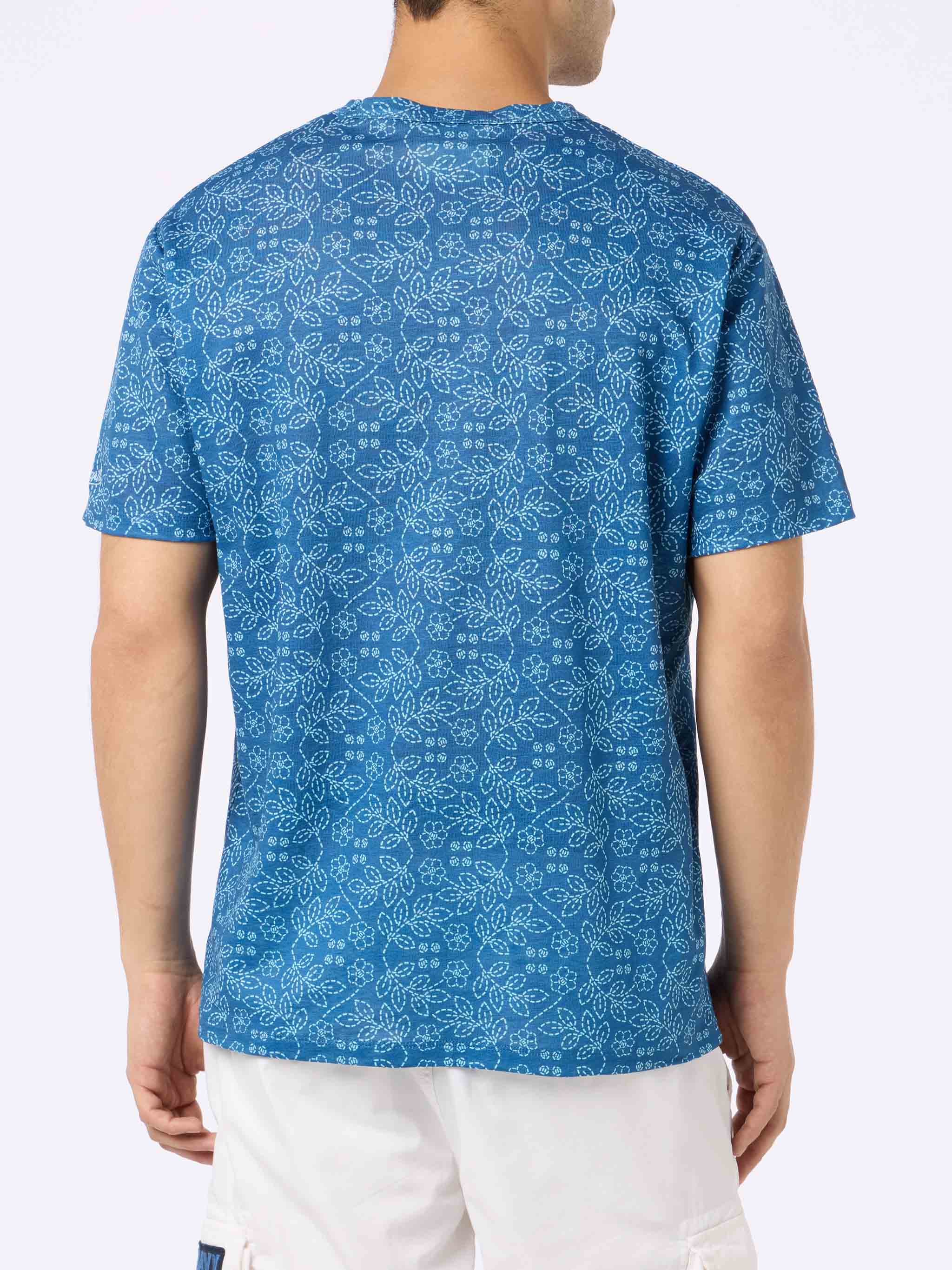 mc2-saint-barth-ecstasea-t-shirt-uomo-in-lino-jersey-blu-sashiko image 4