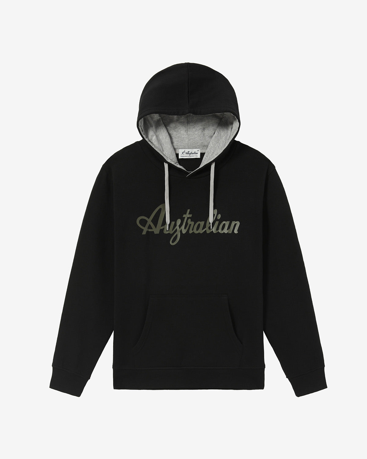 australian-fleece-logo-hoodie-felpa-sportswear-con-cappuccio image 5