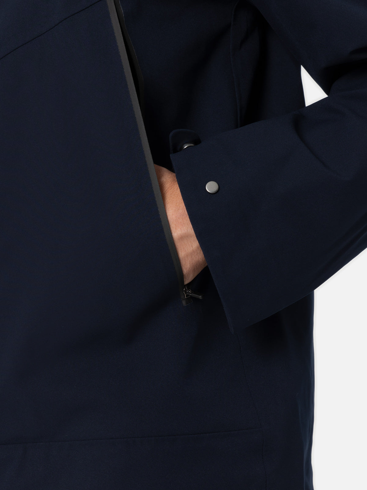 mc2-saint-barth-parson-giacca-uomo-tecnico-3-layer-blu-navy-con-cappuccio image 2
