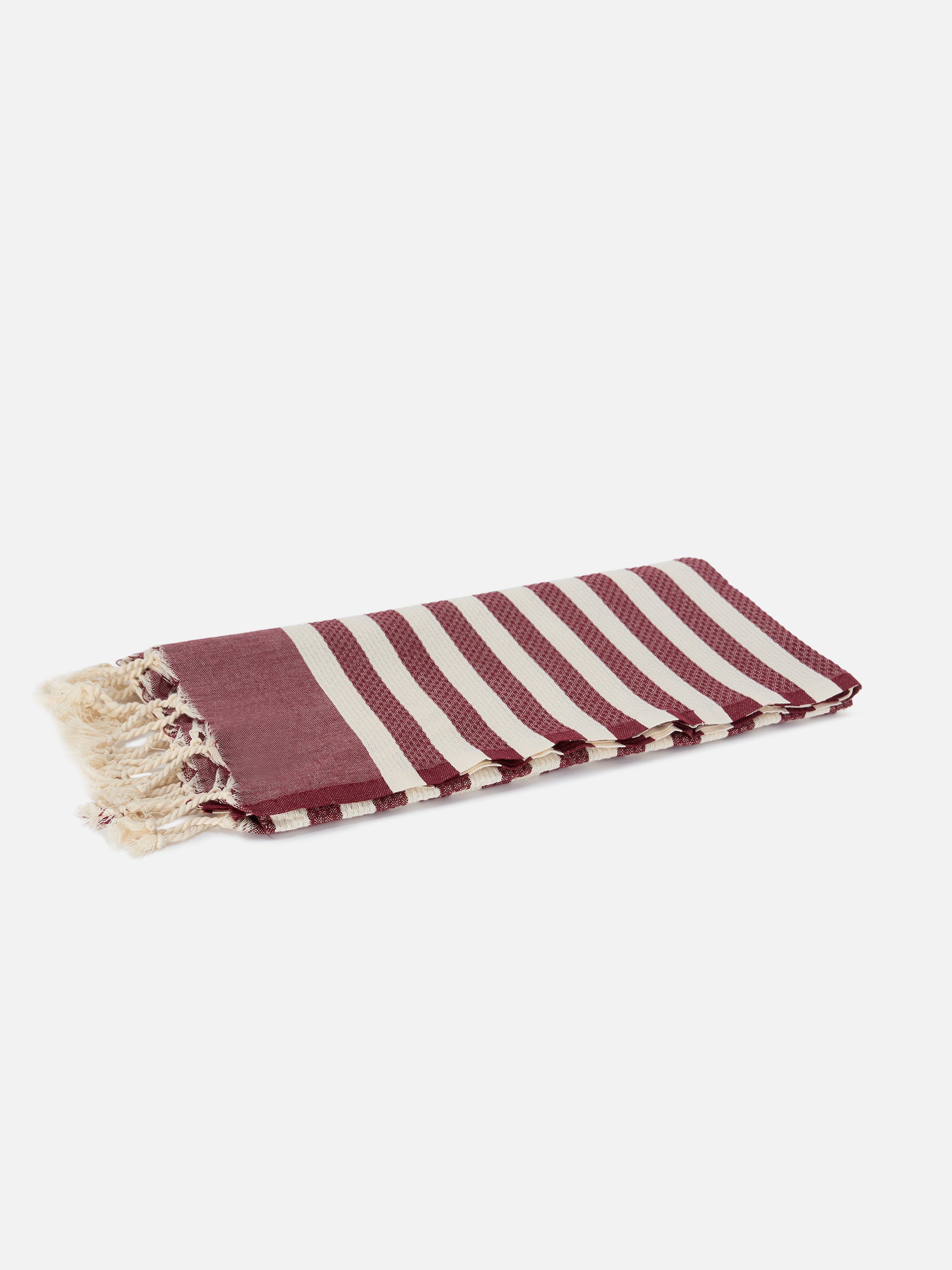 mc2-saint-barth-telo-mare-foutas-in-cotone-jacquard-a-righe-bordeaux-e-bianche-c image 2