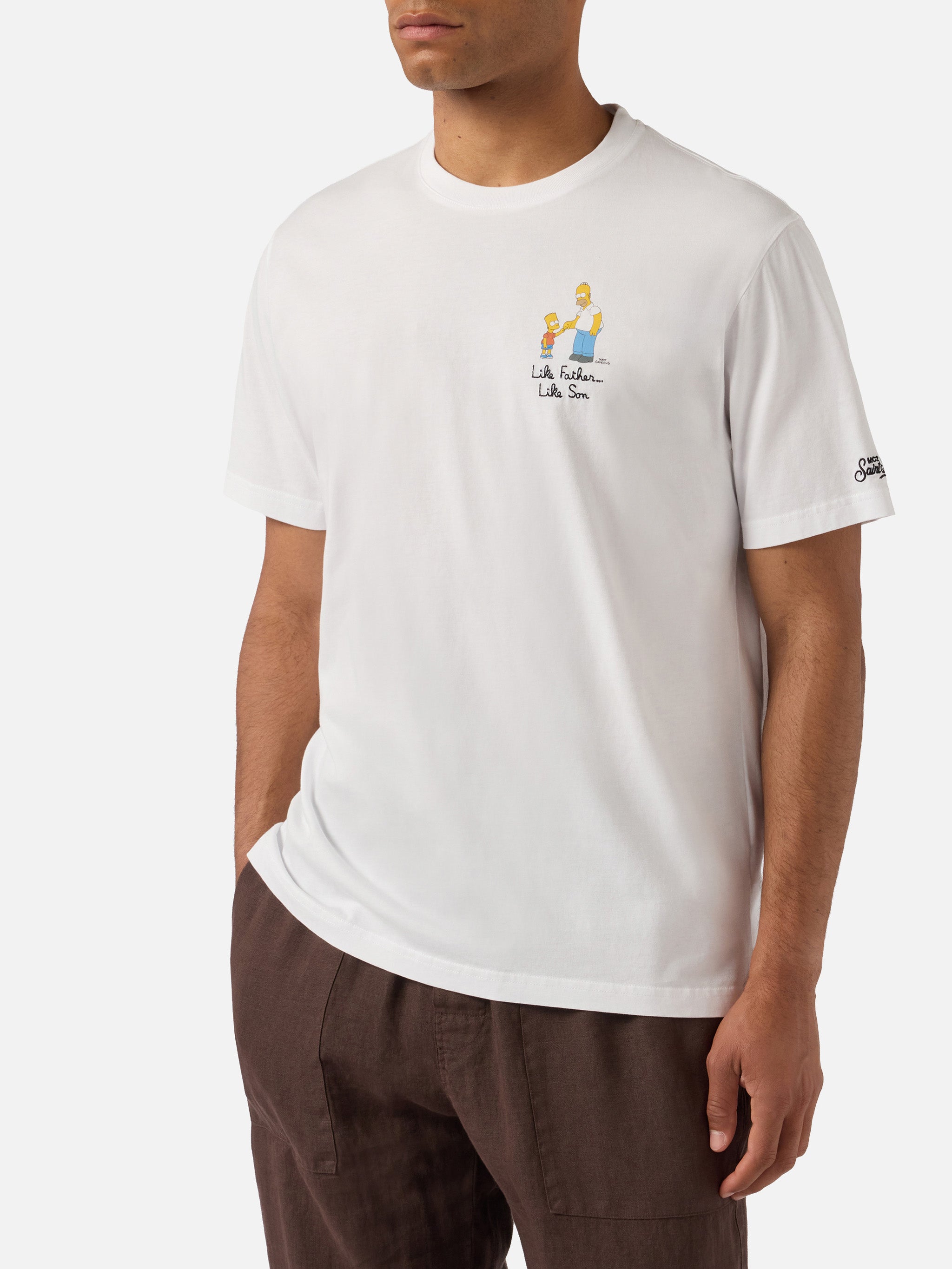 mc2-saint-barth-t-shirt-portofino-bianca-con-ricamo-like-father-like-son-special image 3