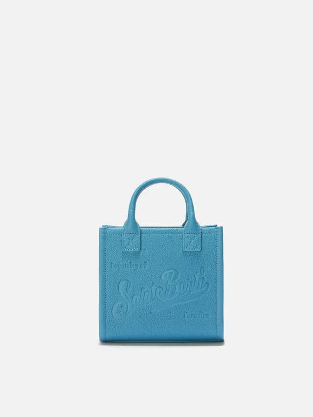 mc2-saint-barth-vanity-bag-mini-borsa-a-spalla-pelle-martellata-ottanio image 1